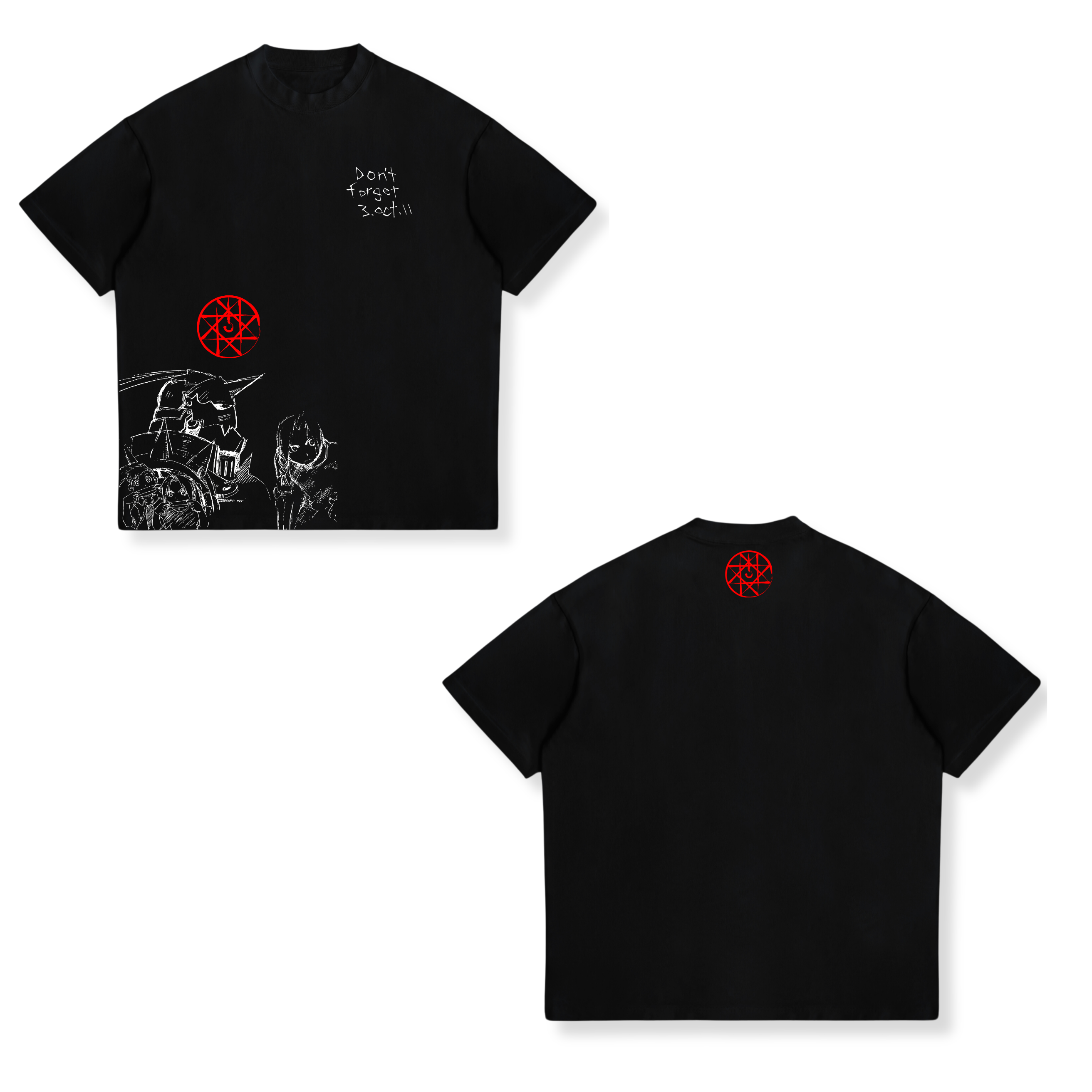 Camisa Edward Elric 21 - Full Metal Alchemist