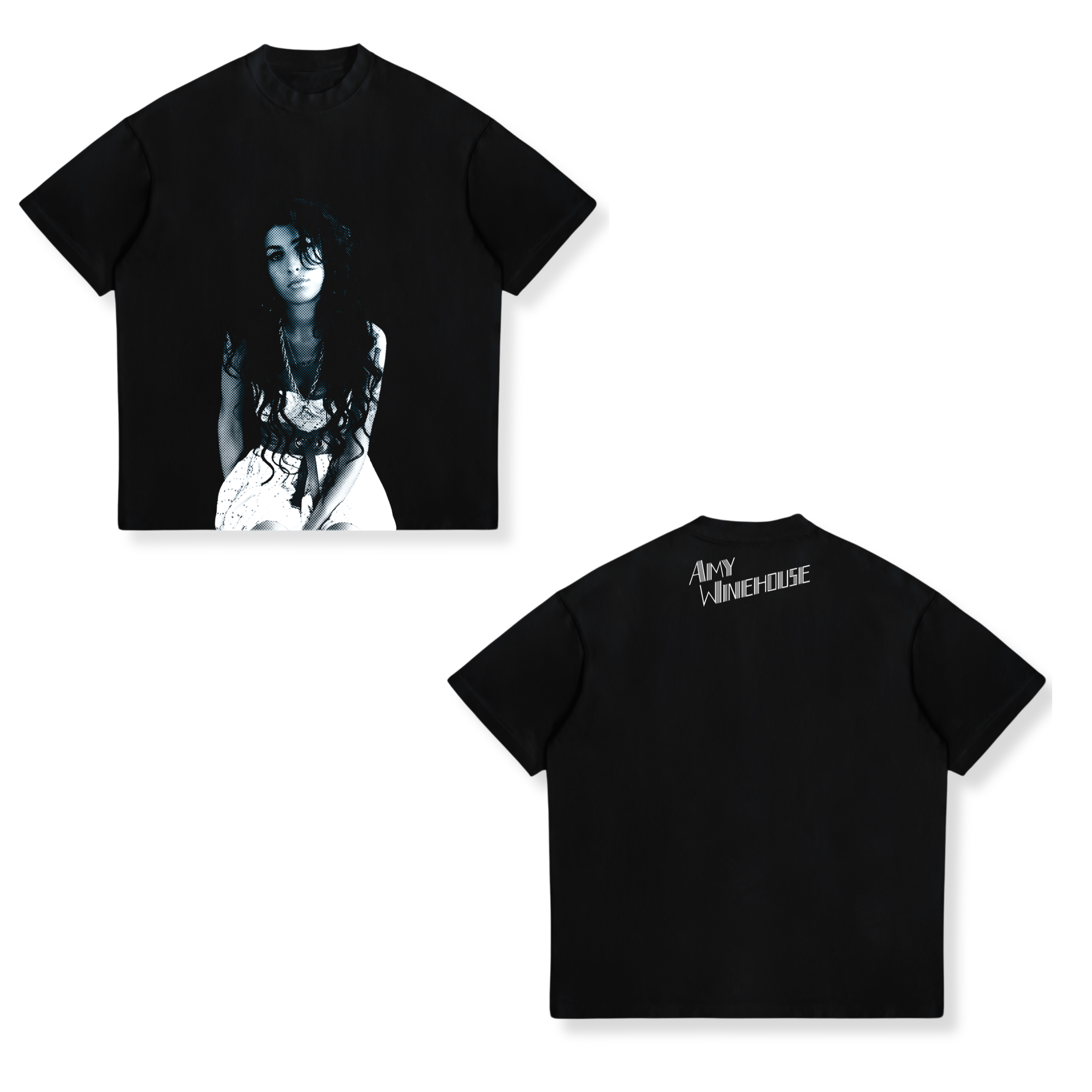 Camisa Back to Black 3 - Amy Winehouse