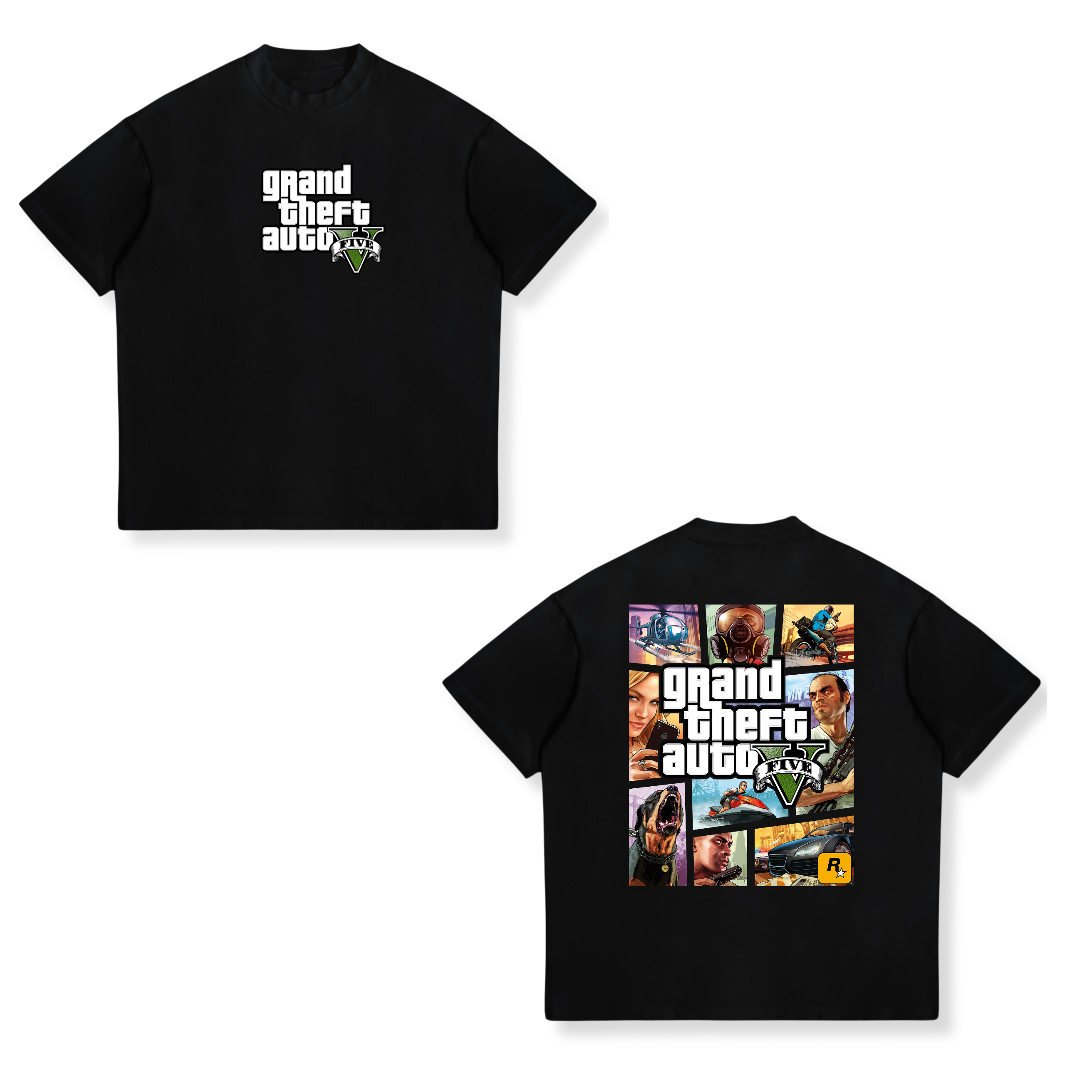 Camisa GTA V: The Official Cover Tee 1 - Grand Theft Auto