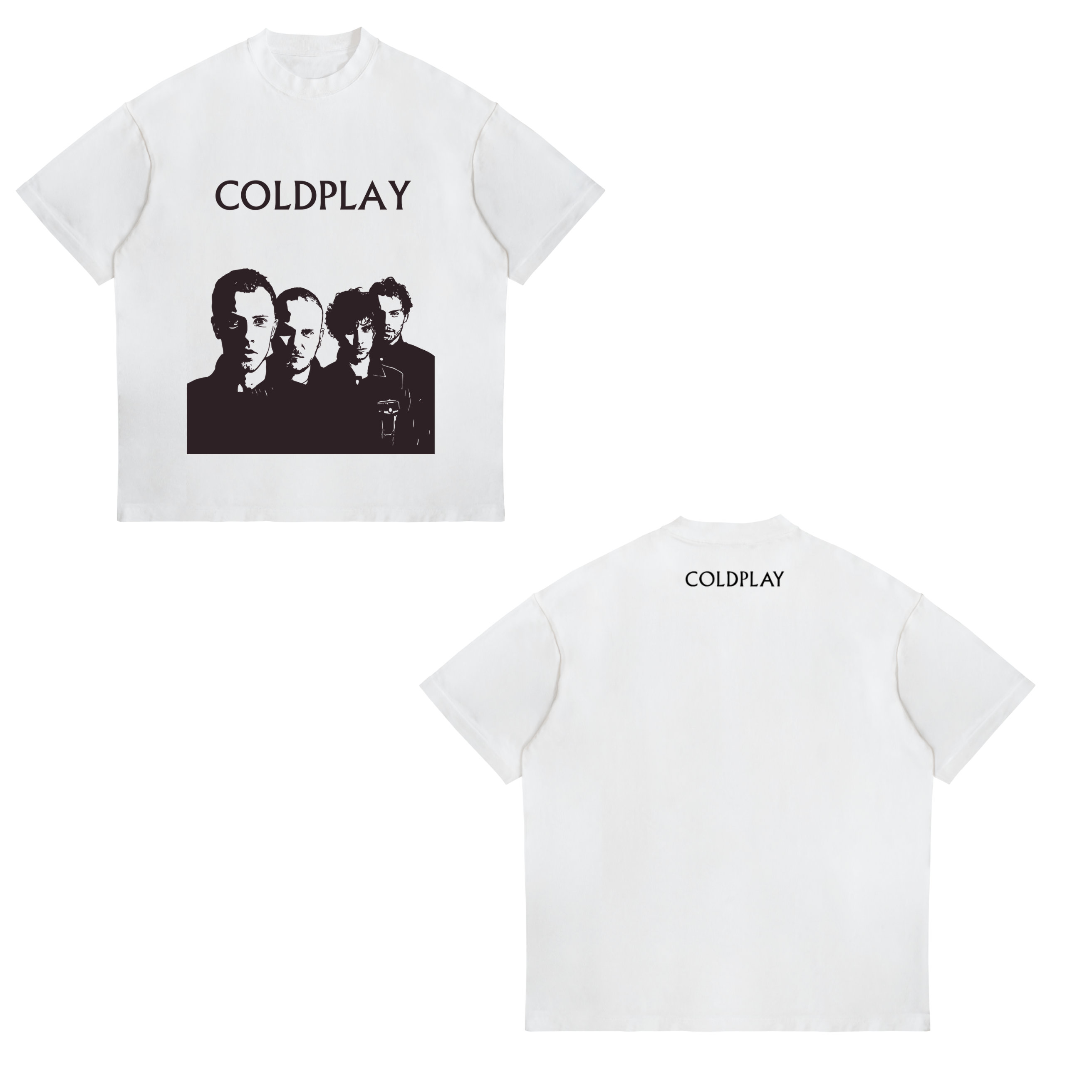 Camisa Stencil Art 2 - Coldplay