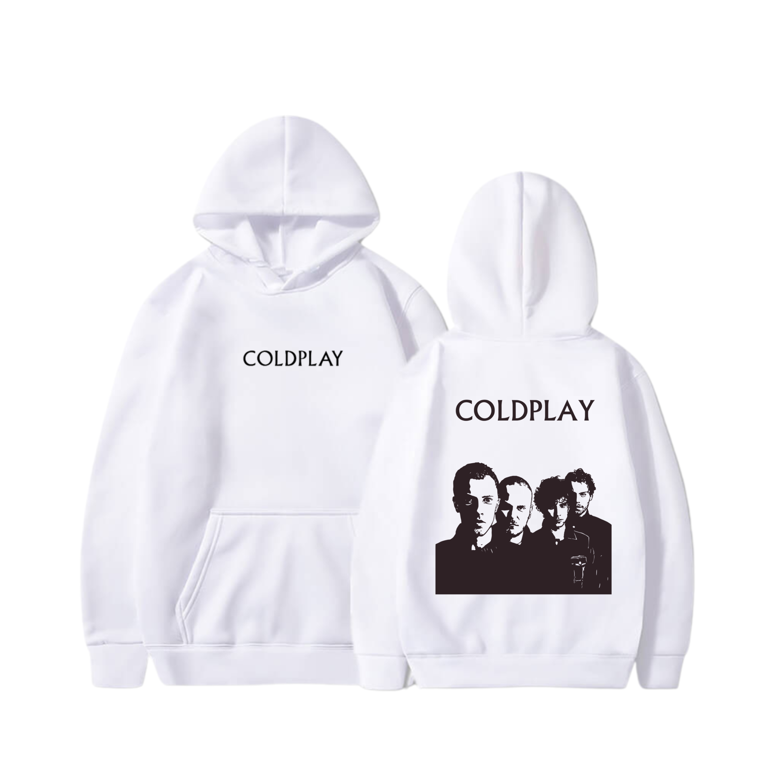 Hoodie Stencil Art 2 - Coldplay
