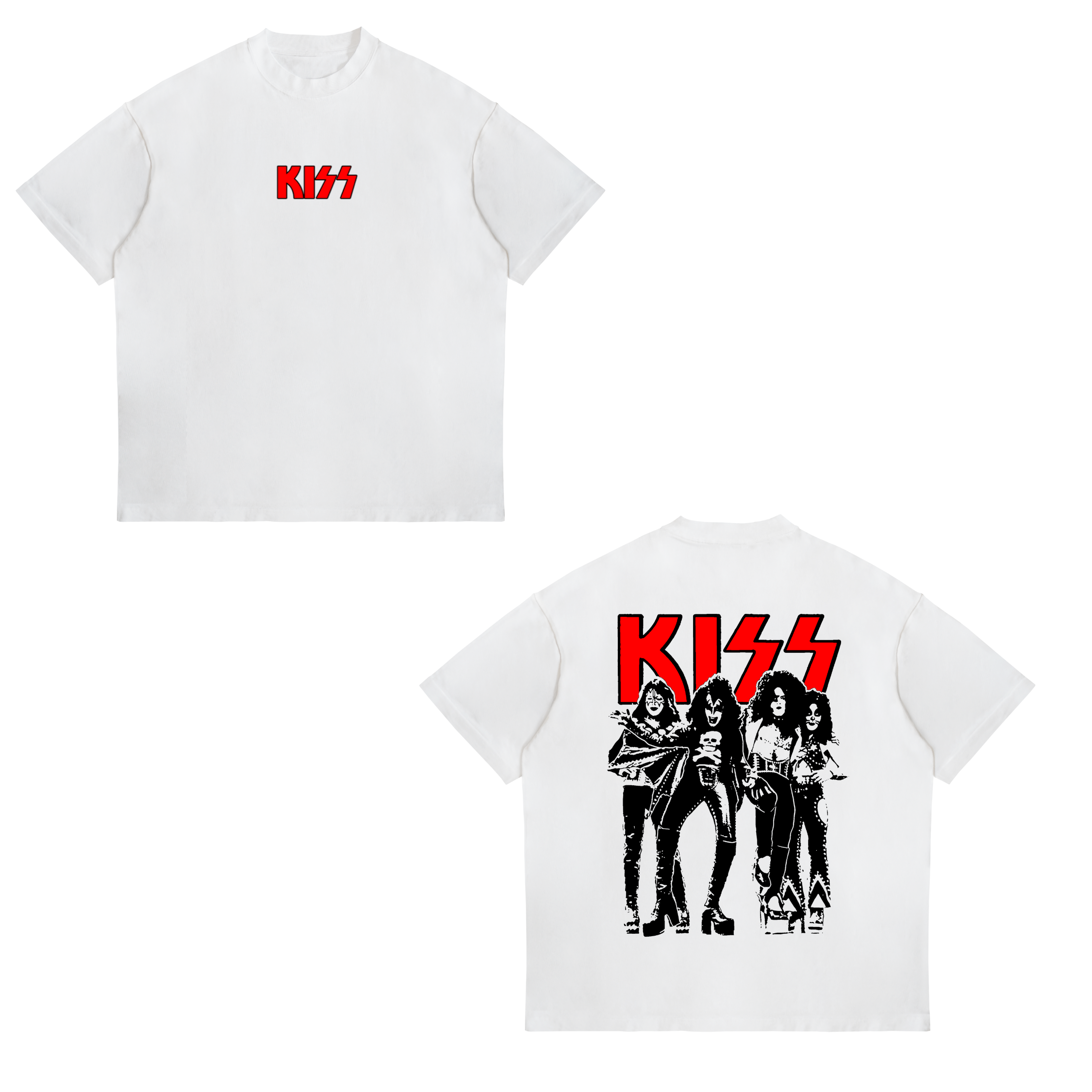 Camisa Ace Frehley, Gene Simmons, Peter Criss y Paul Stanley. 3 - Kiss