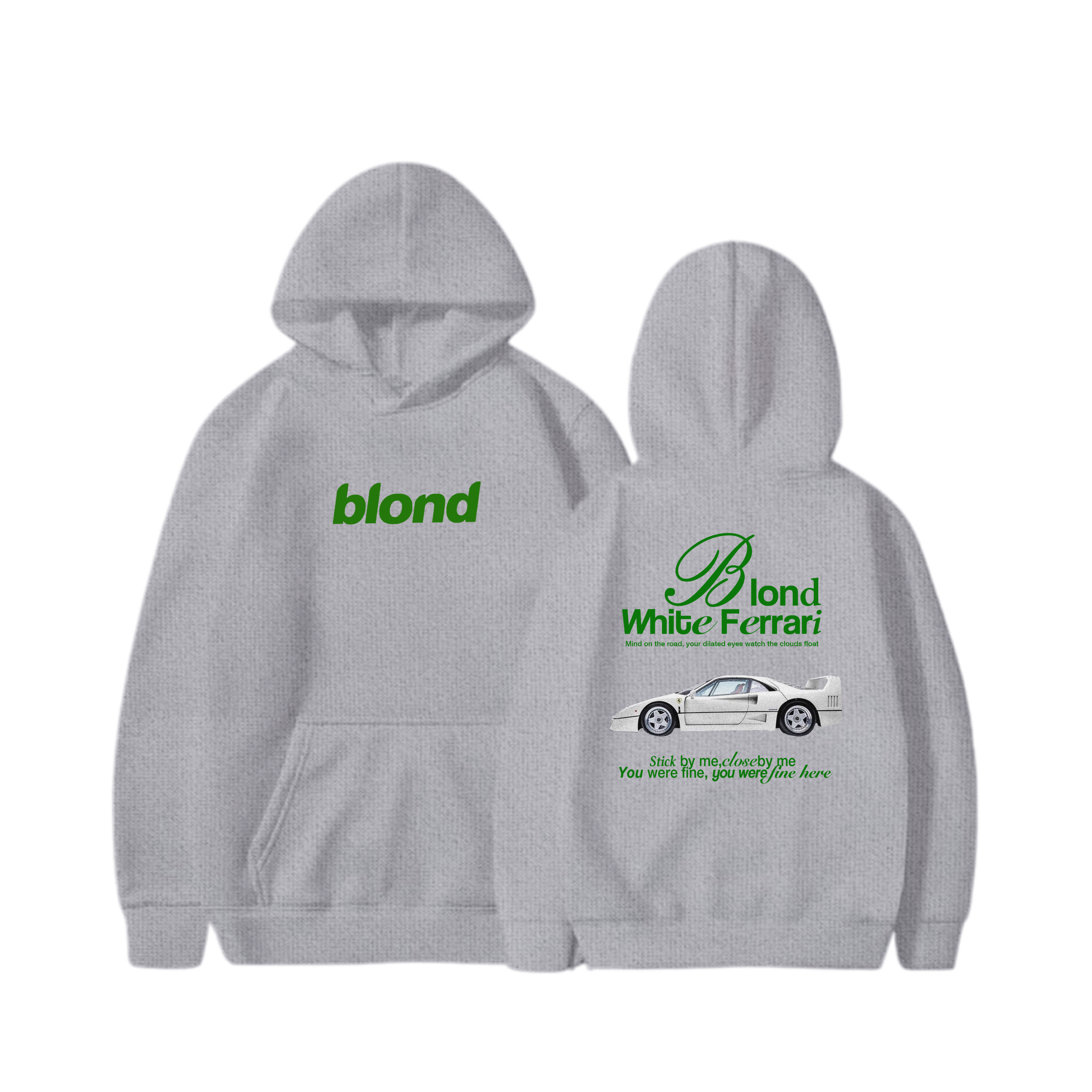 Hoodie White ferrari, Blonde  19 - Frank Ocean