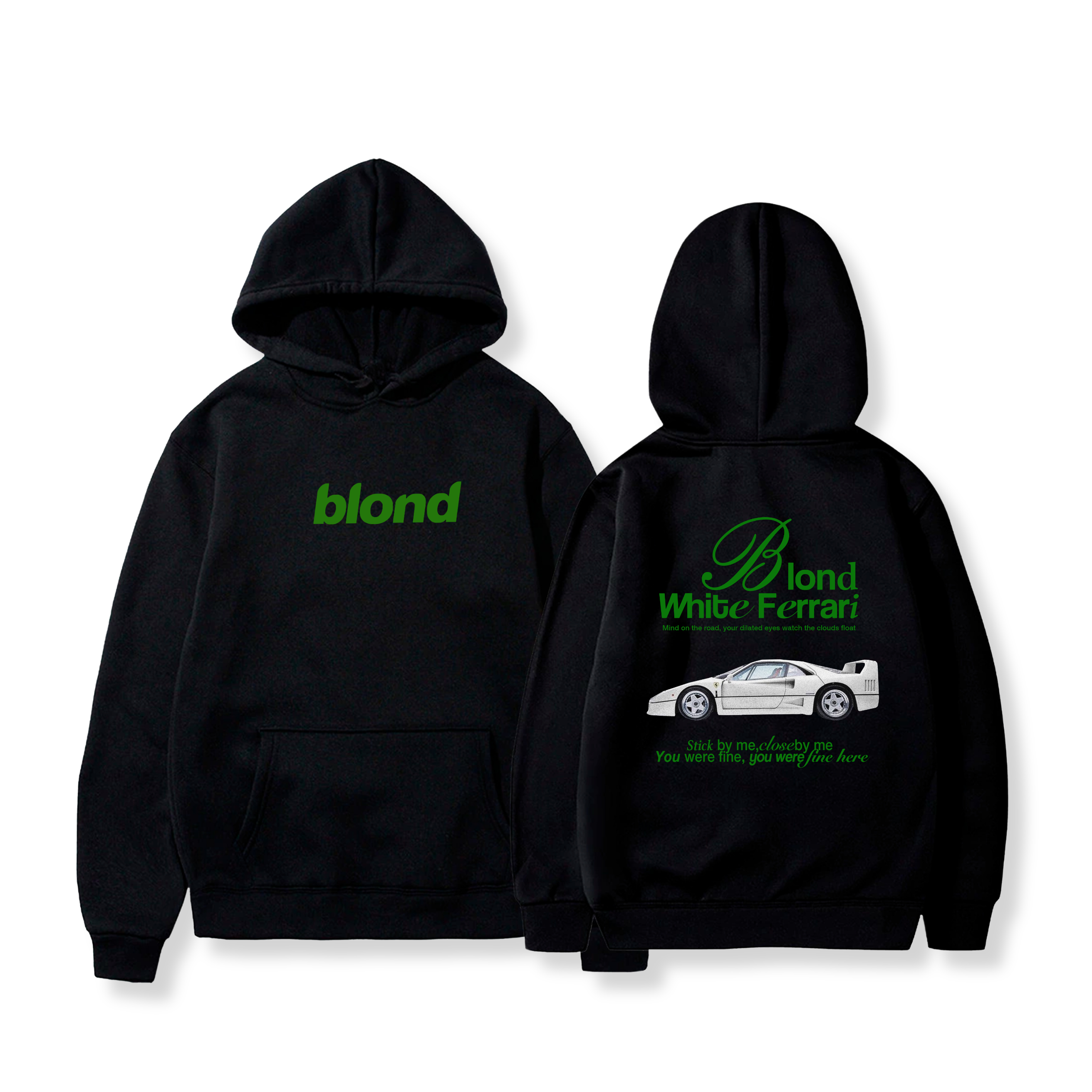 Hoodie White ferrari, Blonde  19 - Frank Ocean