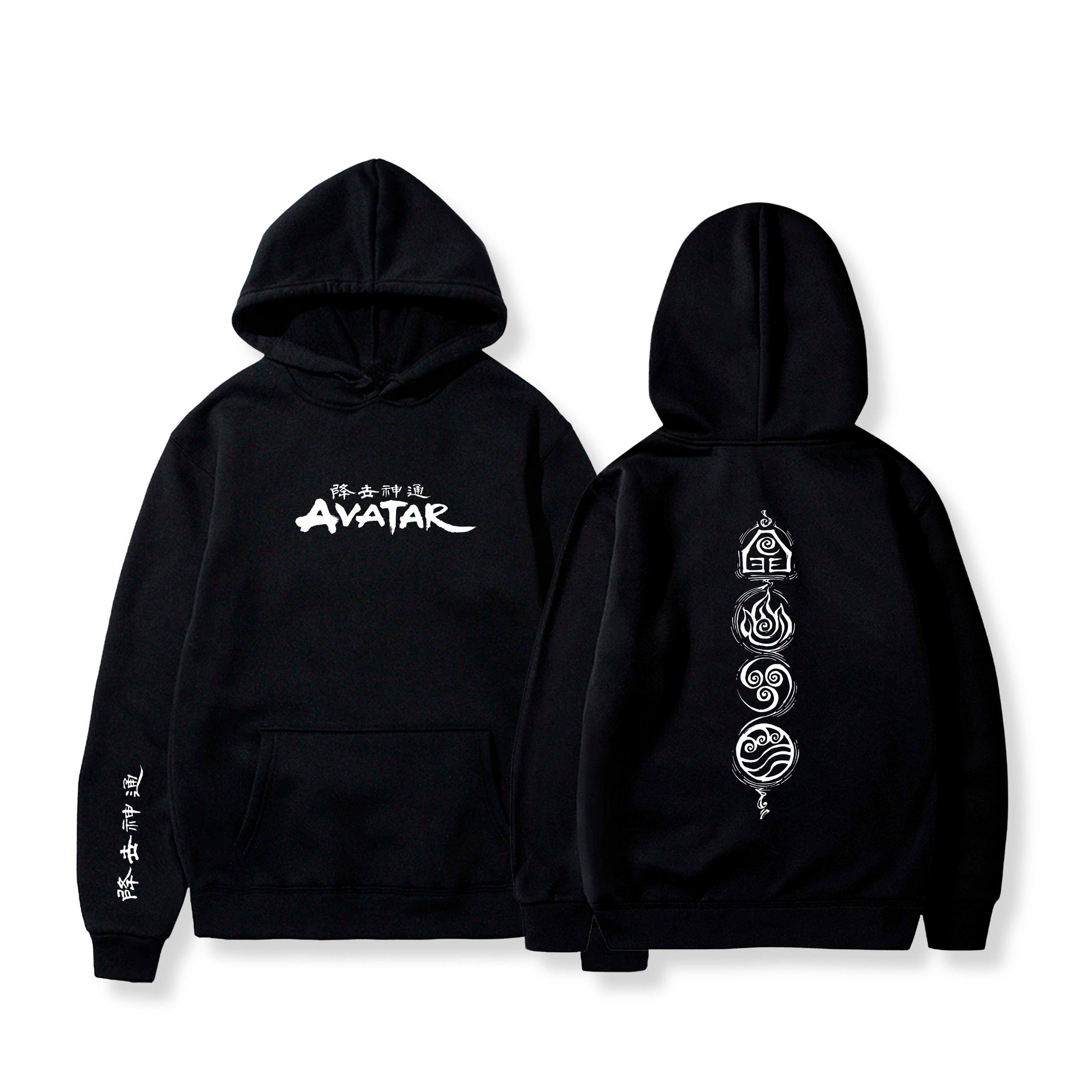 Hoodie Los cuatro elementos 35 - Avatar: la leyenda de Aang