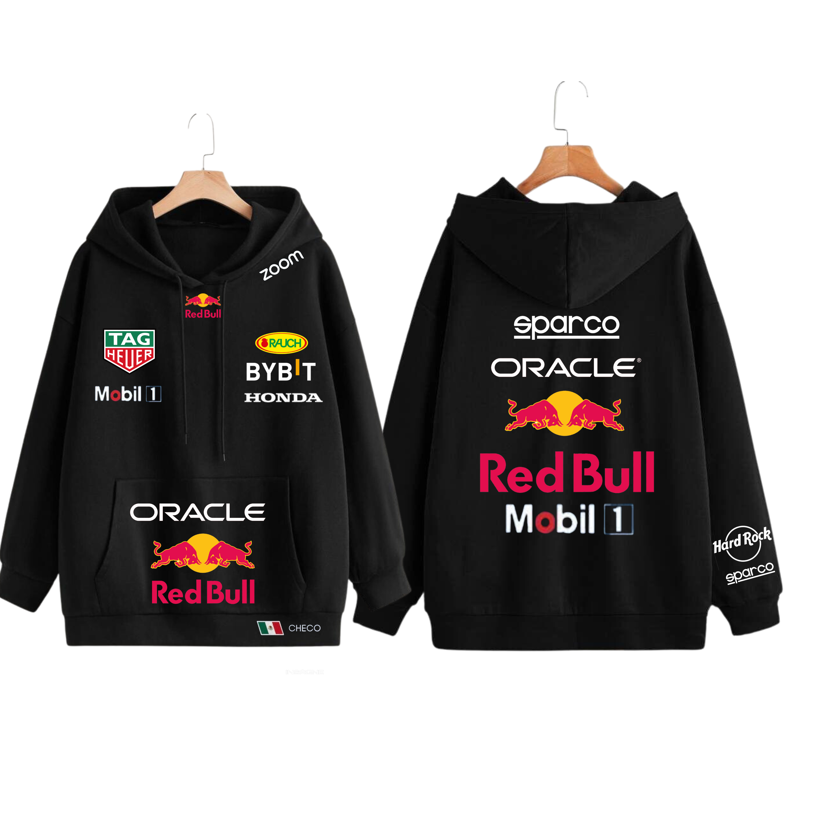 HOODIE ORACLE RED BULL RACING F1 TEAM 2024 EDICION PILOTO CHECO PEREZ