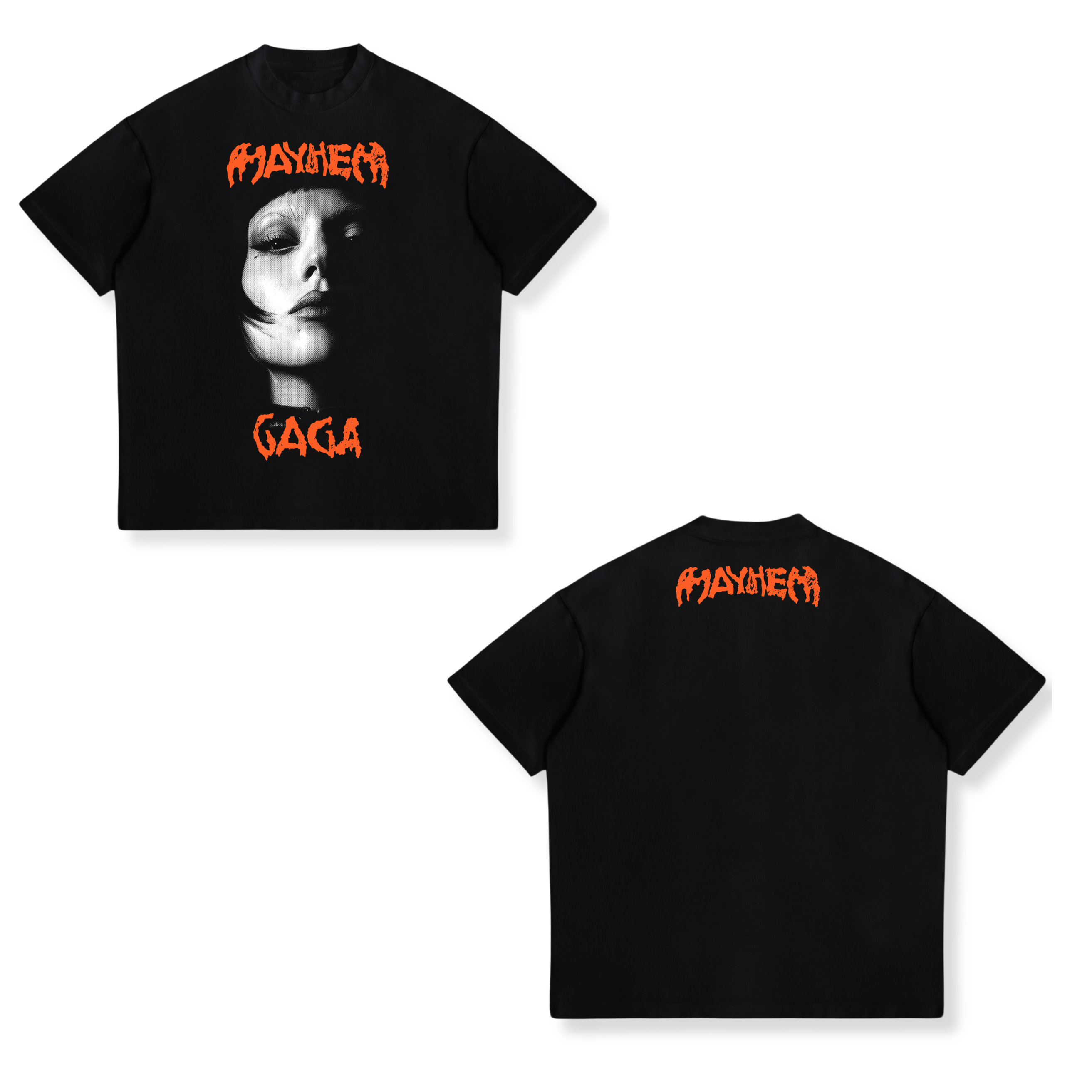 Camisa Mayhem, Death metal face 19 - Lady Gaga