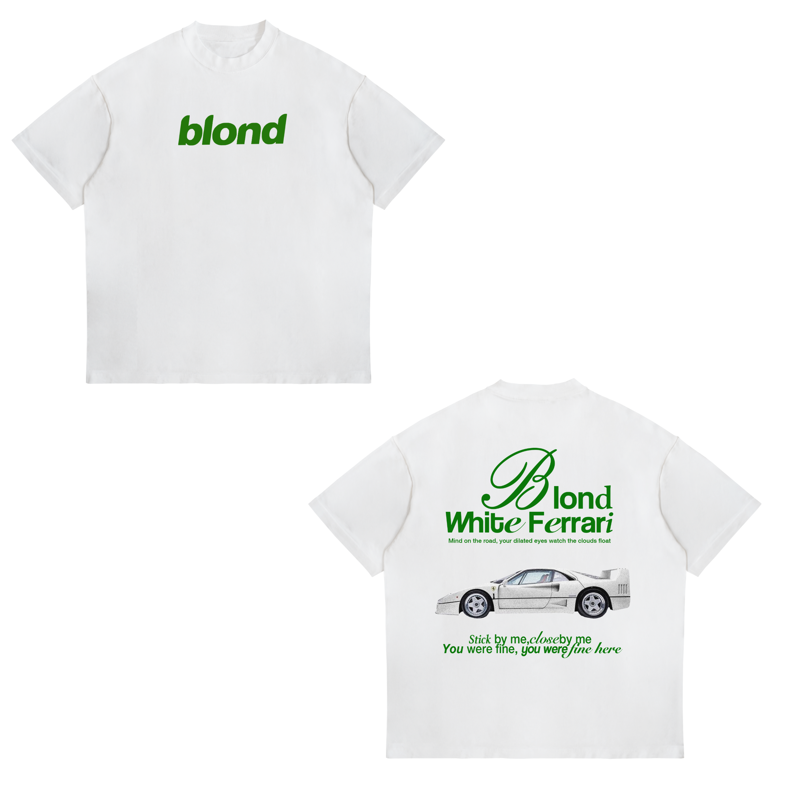 Camisa White ferrari, Blonde  19 - Frank Ocean