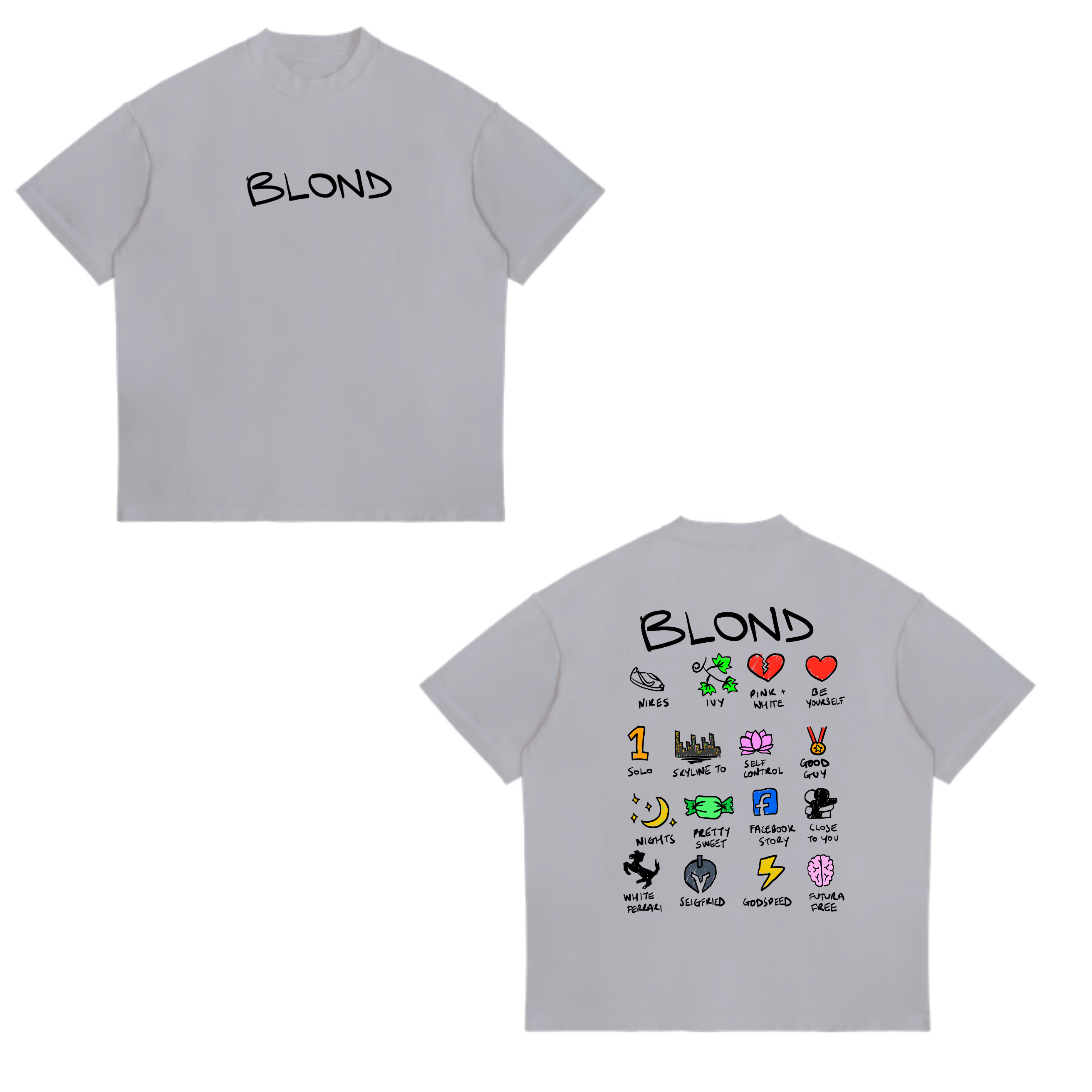 Camisa Tracklist Blonde  21 - Frank Ocean