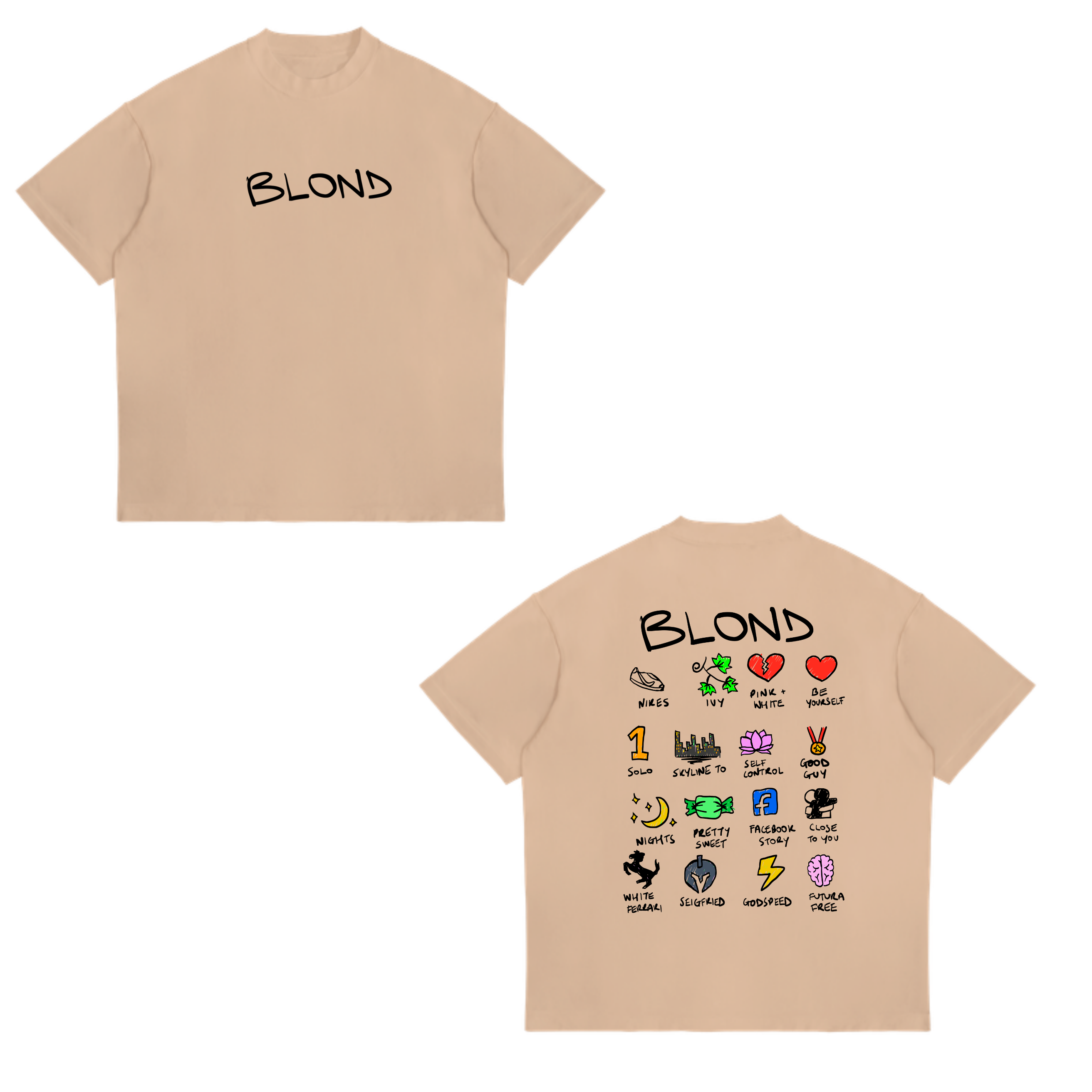 Camisa Tracklist Blonde  21 - Frank Ocean