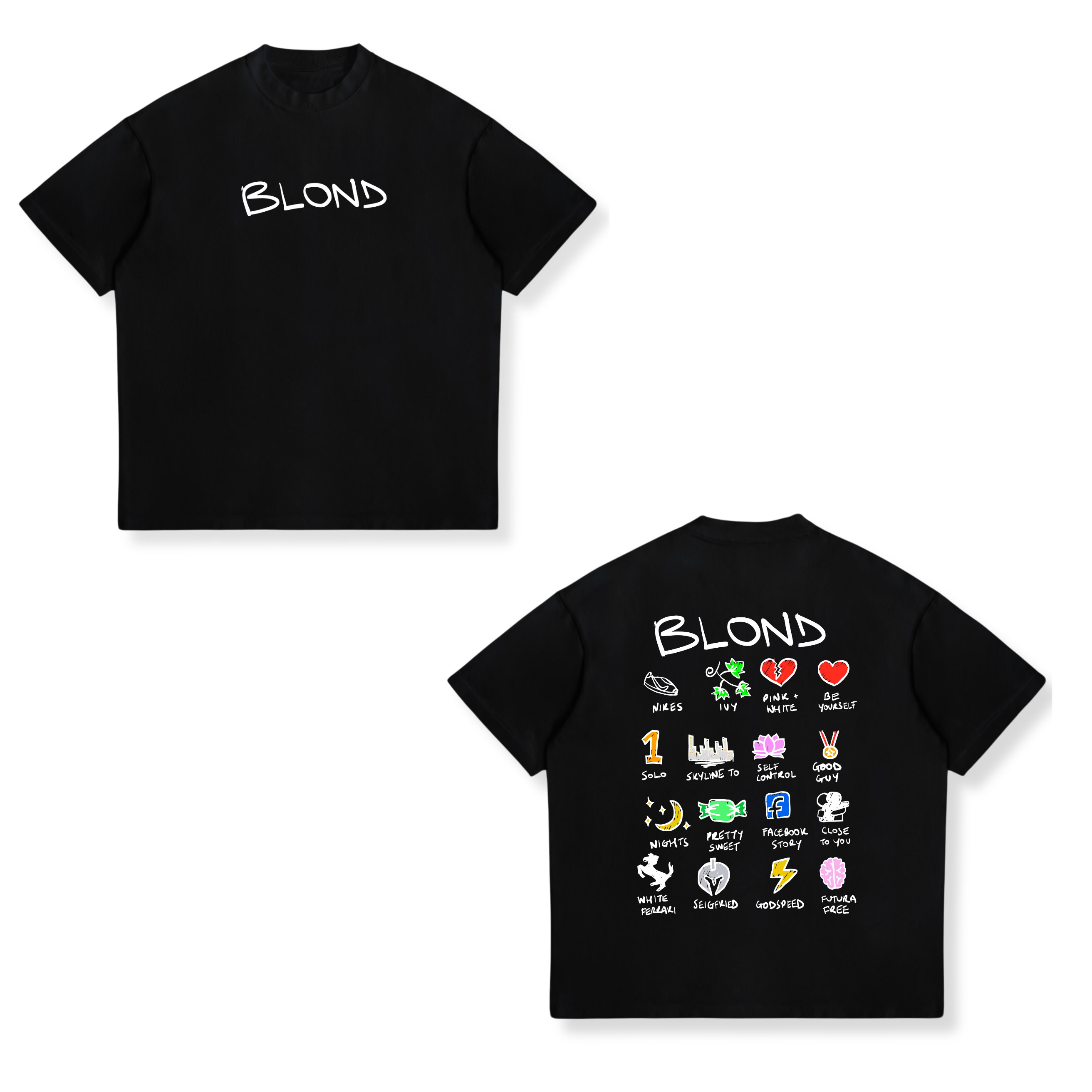 Camisa Tracklist Blonde  21 - Frank Ocean