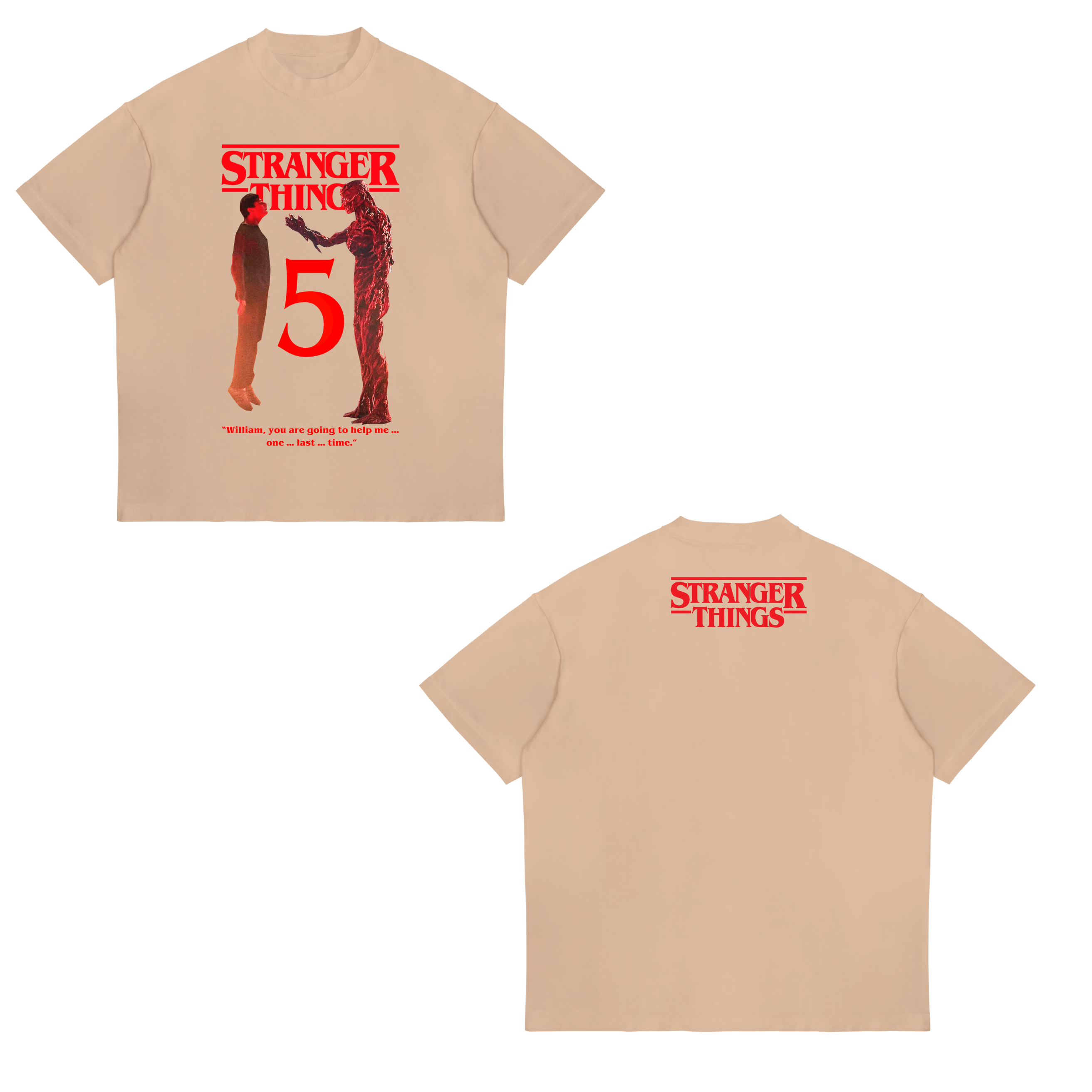 Camisa Will y Vecna  16 - Stranger things