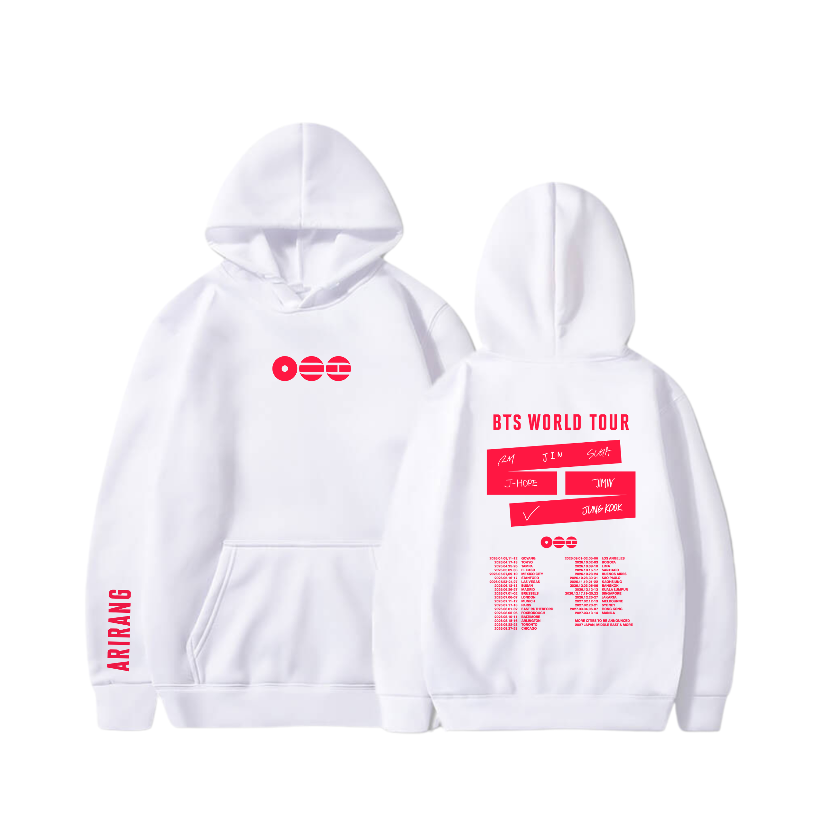 Hoodie  World Tour Arirang 10 - BTS