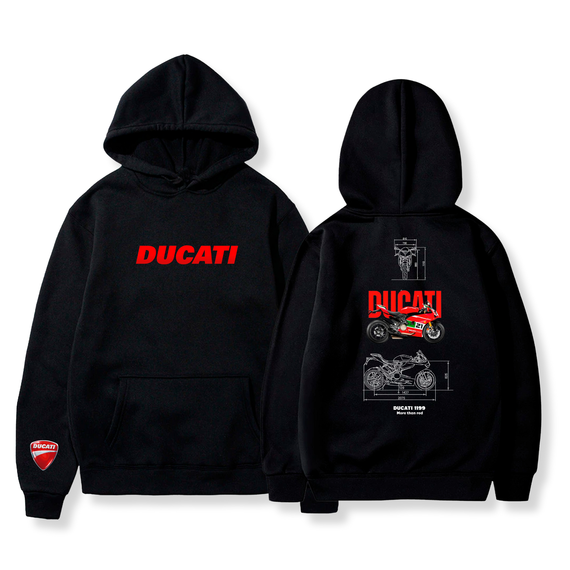 Hoodie Ducati 1199 3 - Moto