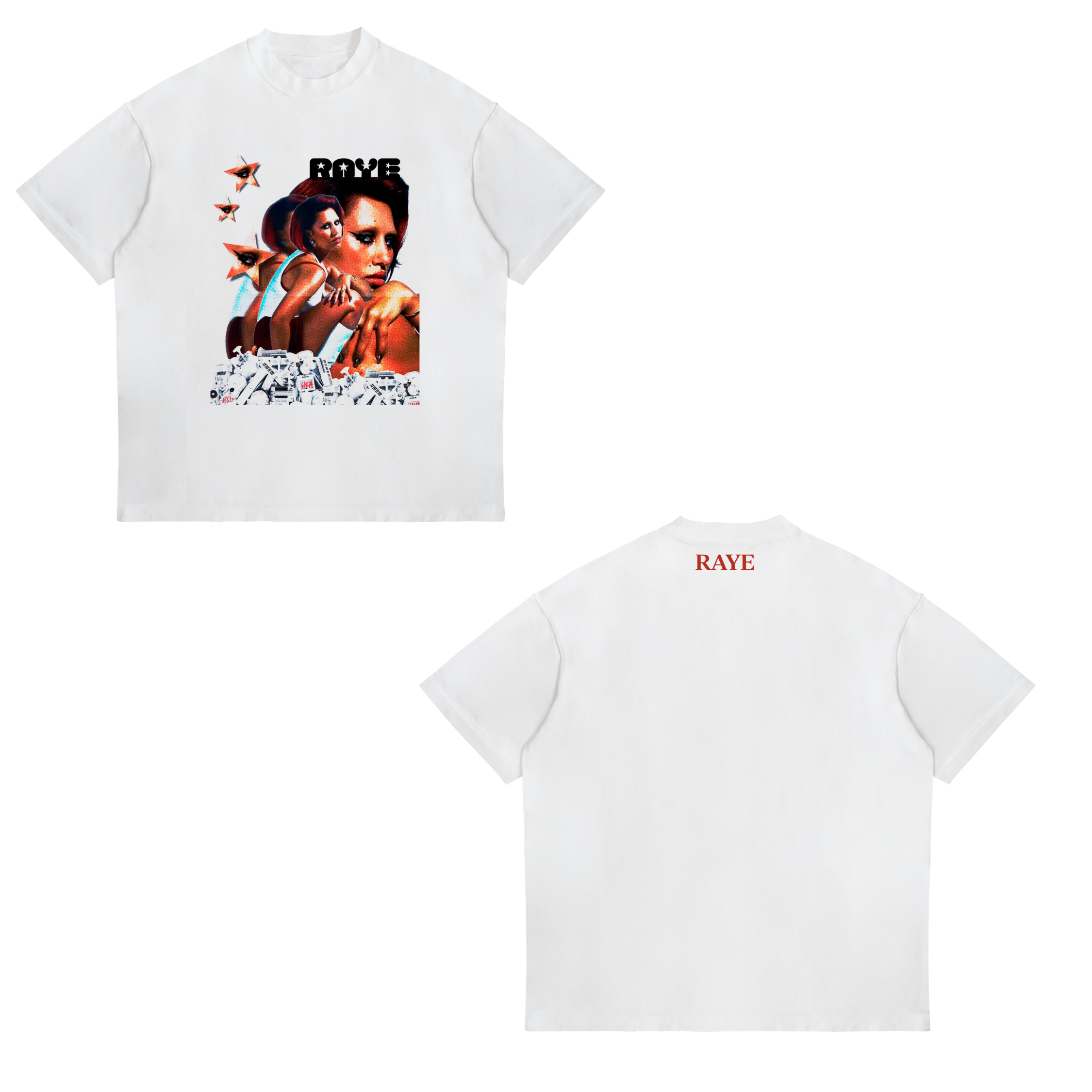 Camisa My 21 ST Century Blues Held Face Collage 7 - Raye