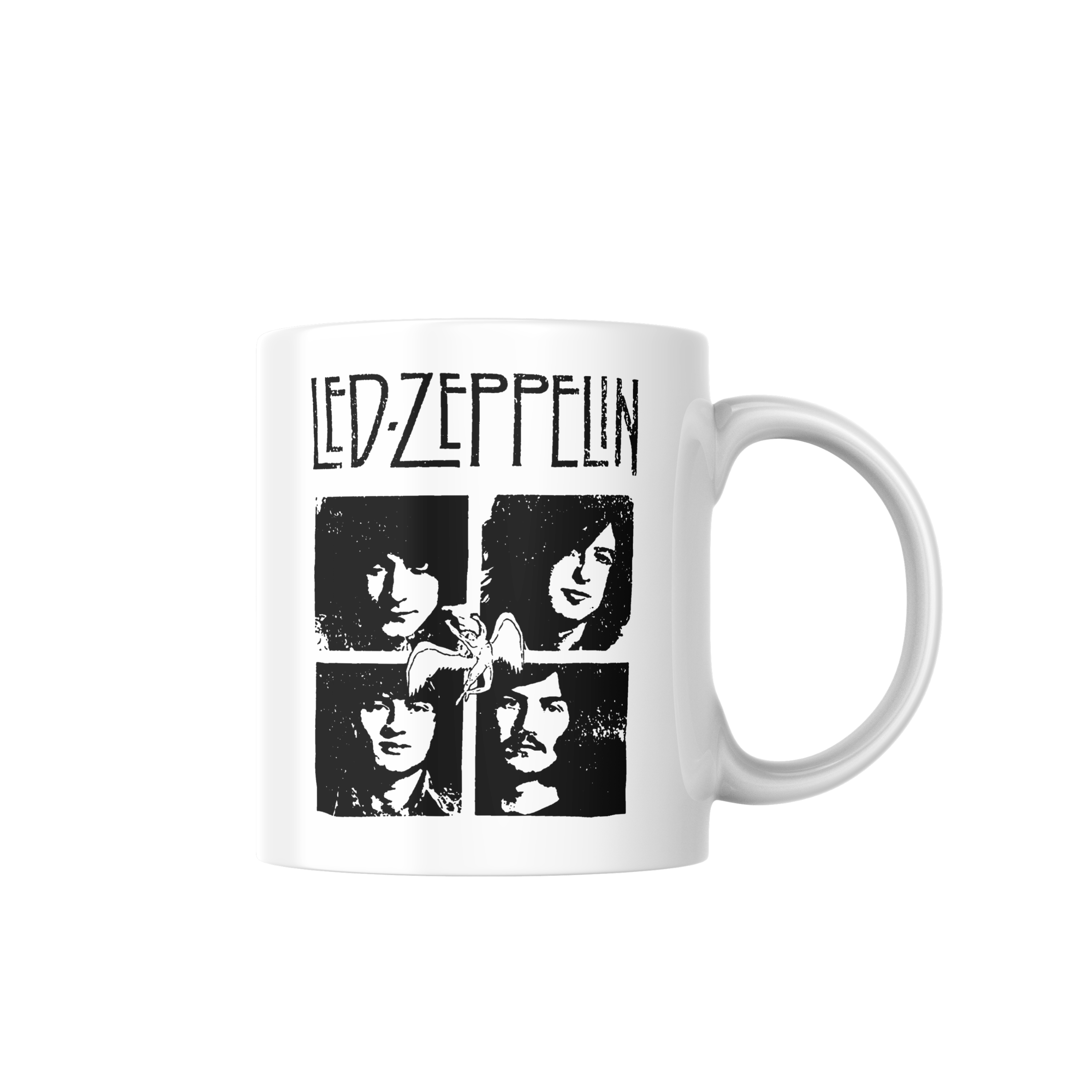 Taza Jimmy Page, John Paul Jones, Robert Plant, y John Bonham 1 - Led Zeppelin