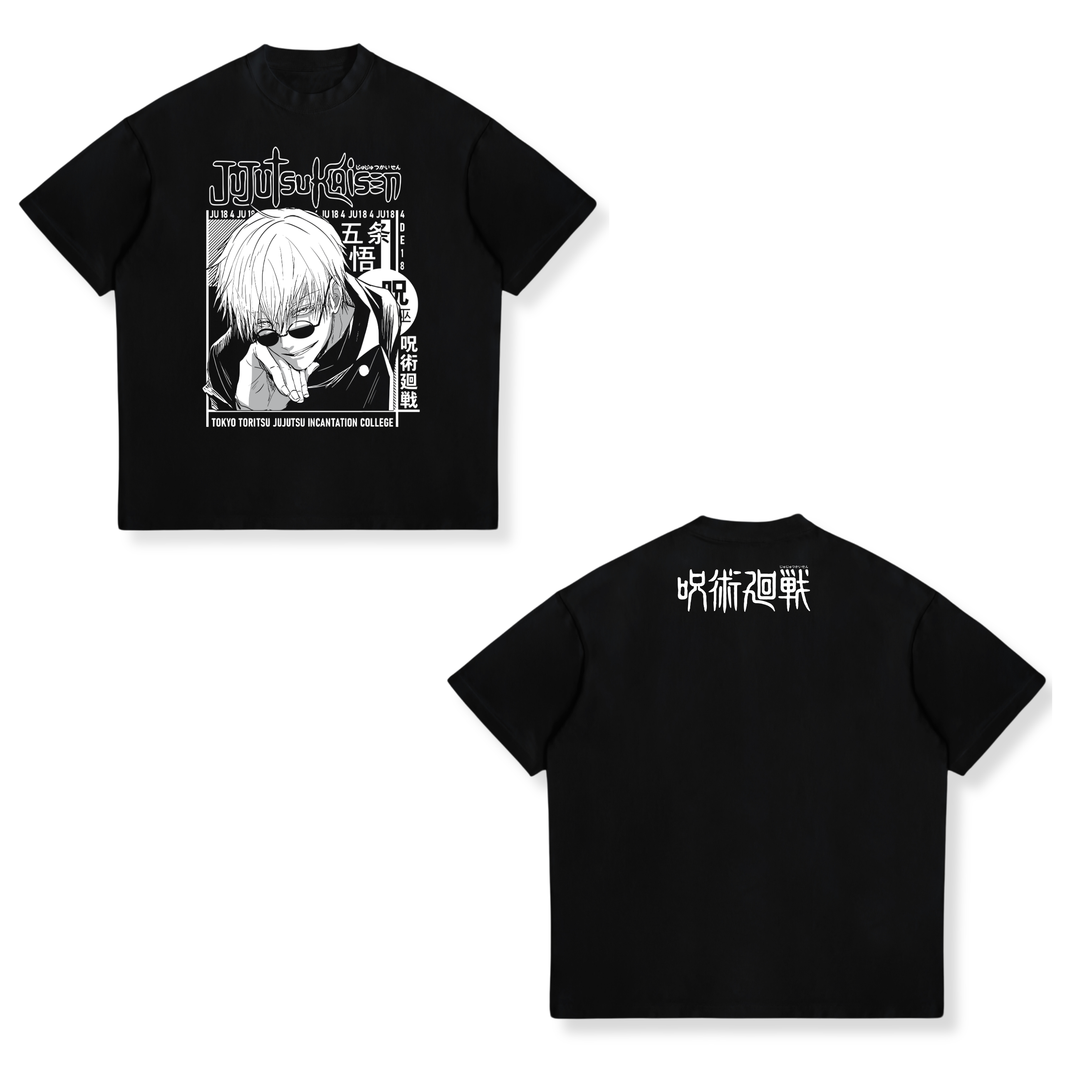 Camisa Satoru Gojō 38 - Jujutsu Kaisen
