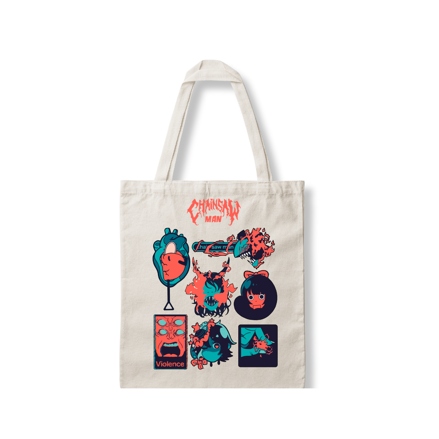 Tote bag Pochita 1 - Chainsaw Man