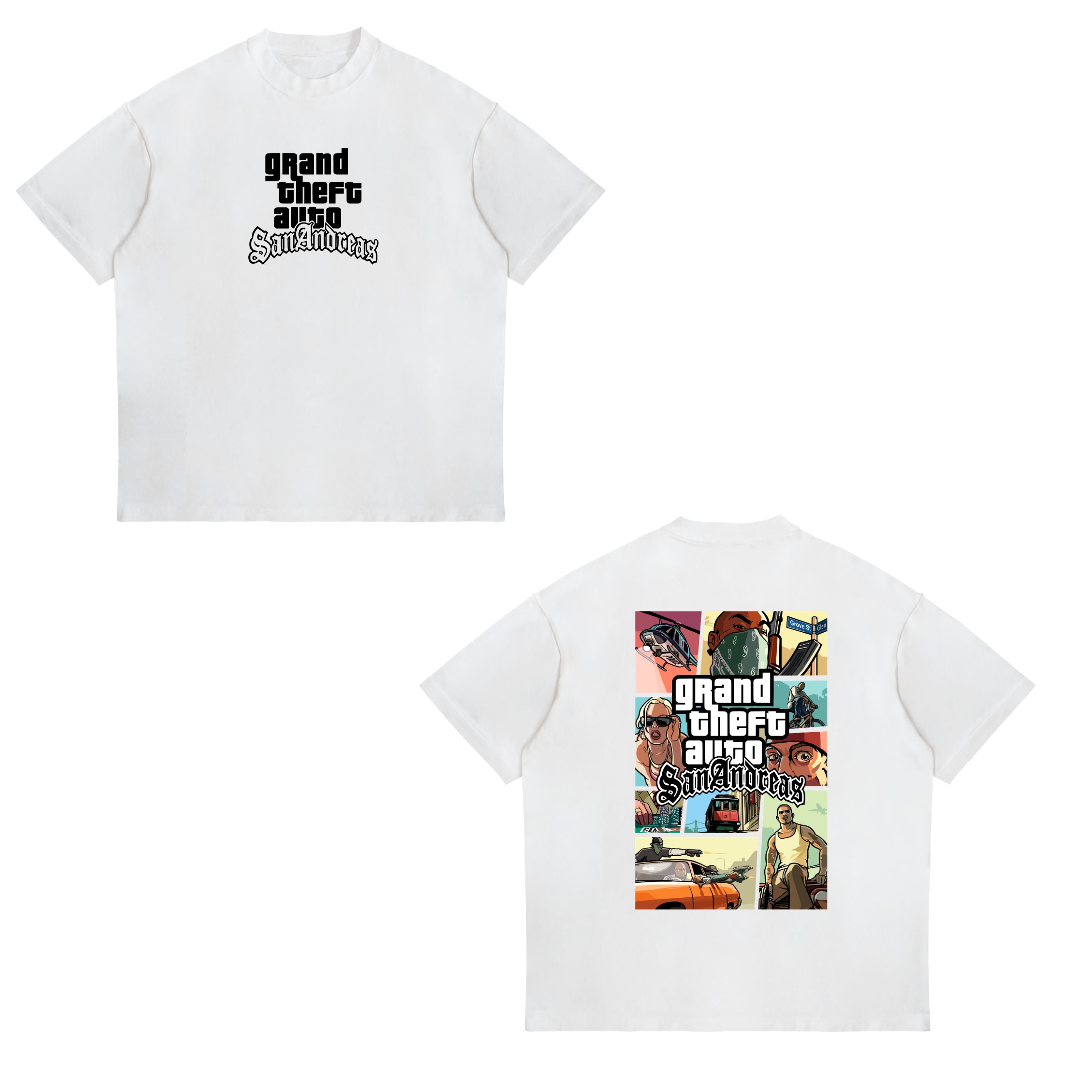 Camisa GTA San Andreas: The Official Cover Tee 3 - Grand Theft Auto