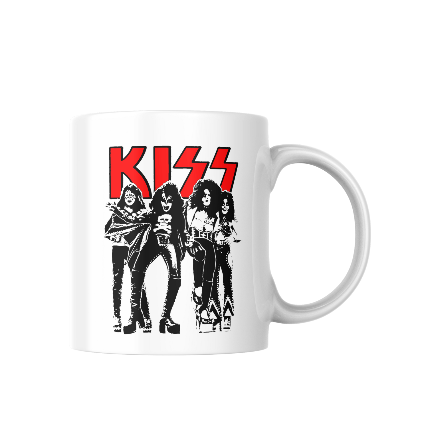 Taza Ace Frehley, Gene Simmons, Peter Criss y Paul Stanley. 2 - Kiss