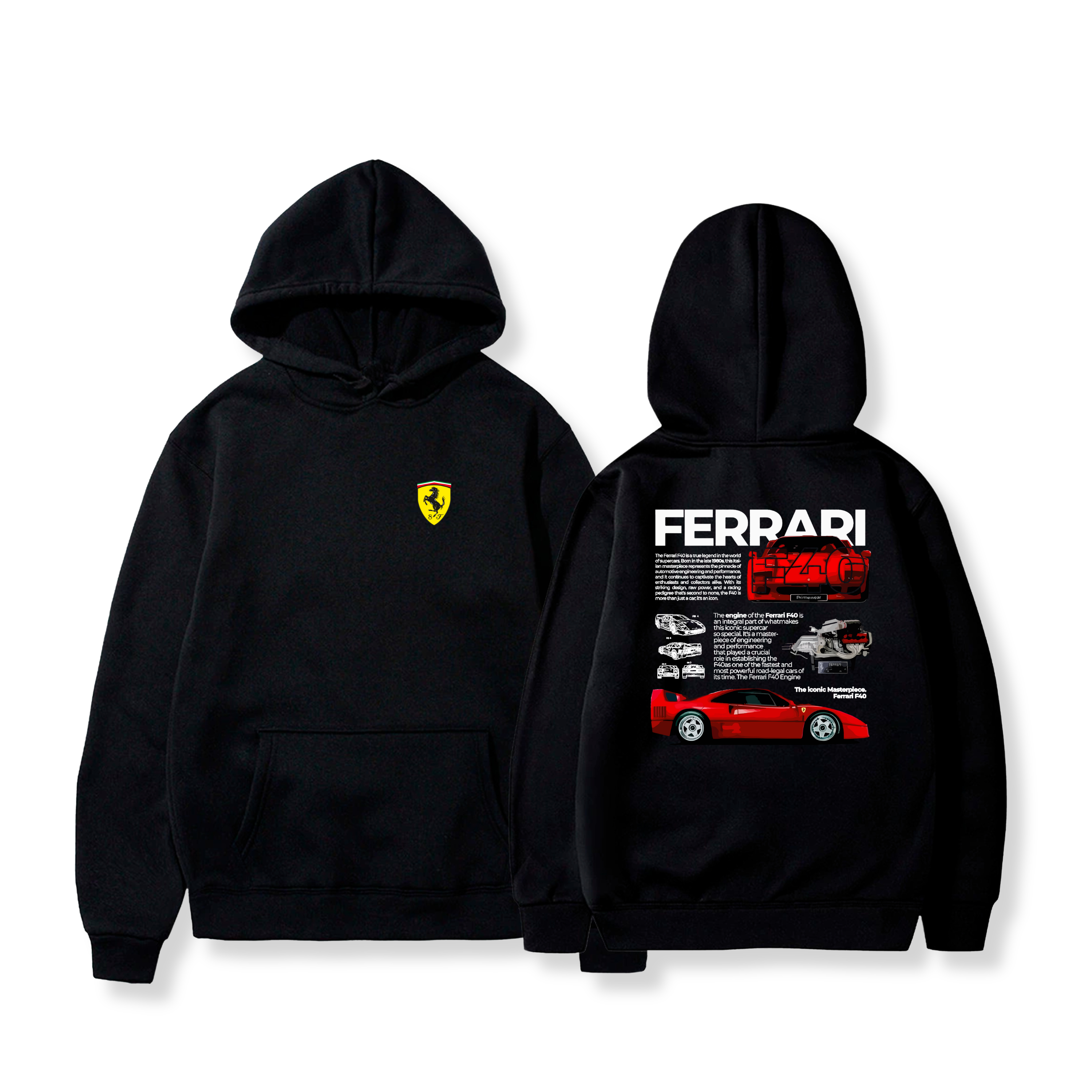 Hoodie Ferrari F40 - Ferrari