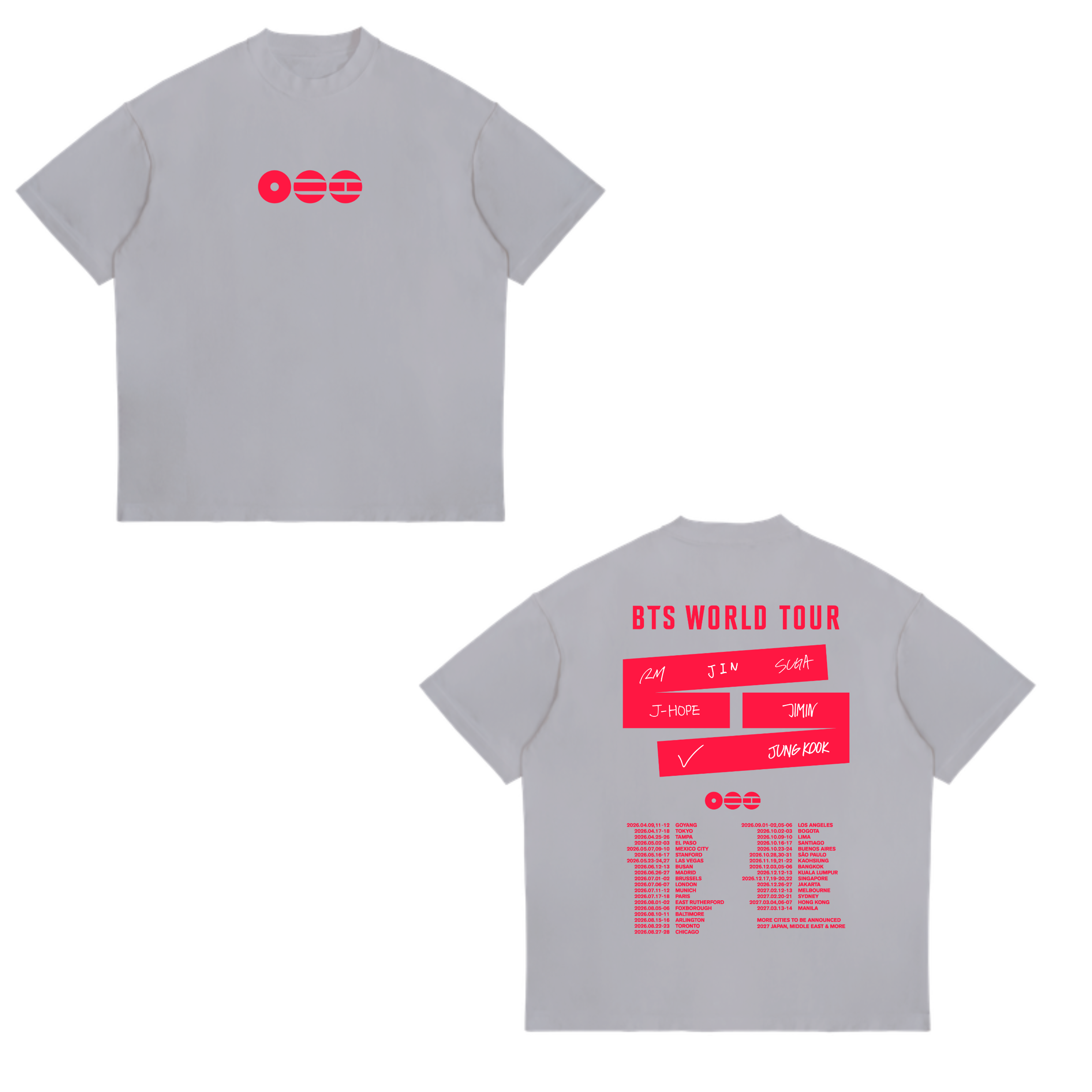 Camisa  World Tour Arirang 10 - BTS