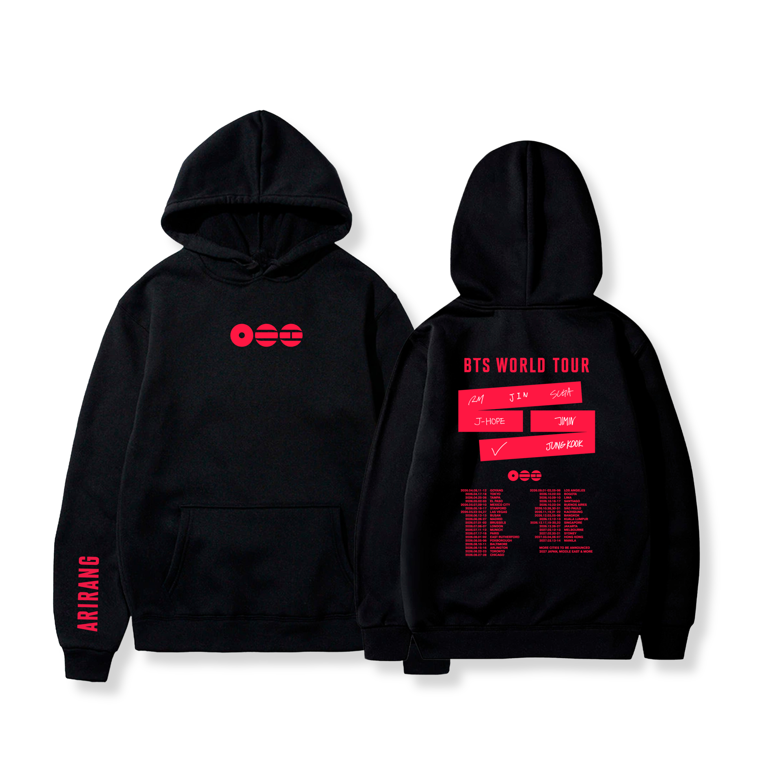 Hoodie  World Tour Arirang 10 - BTS