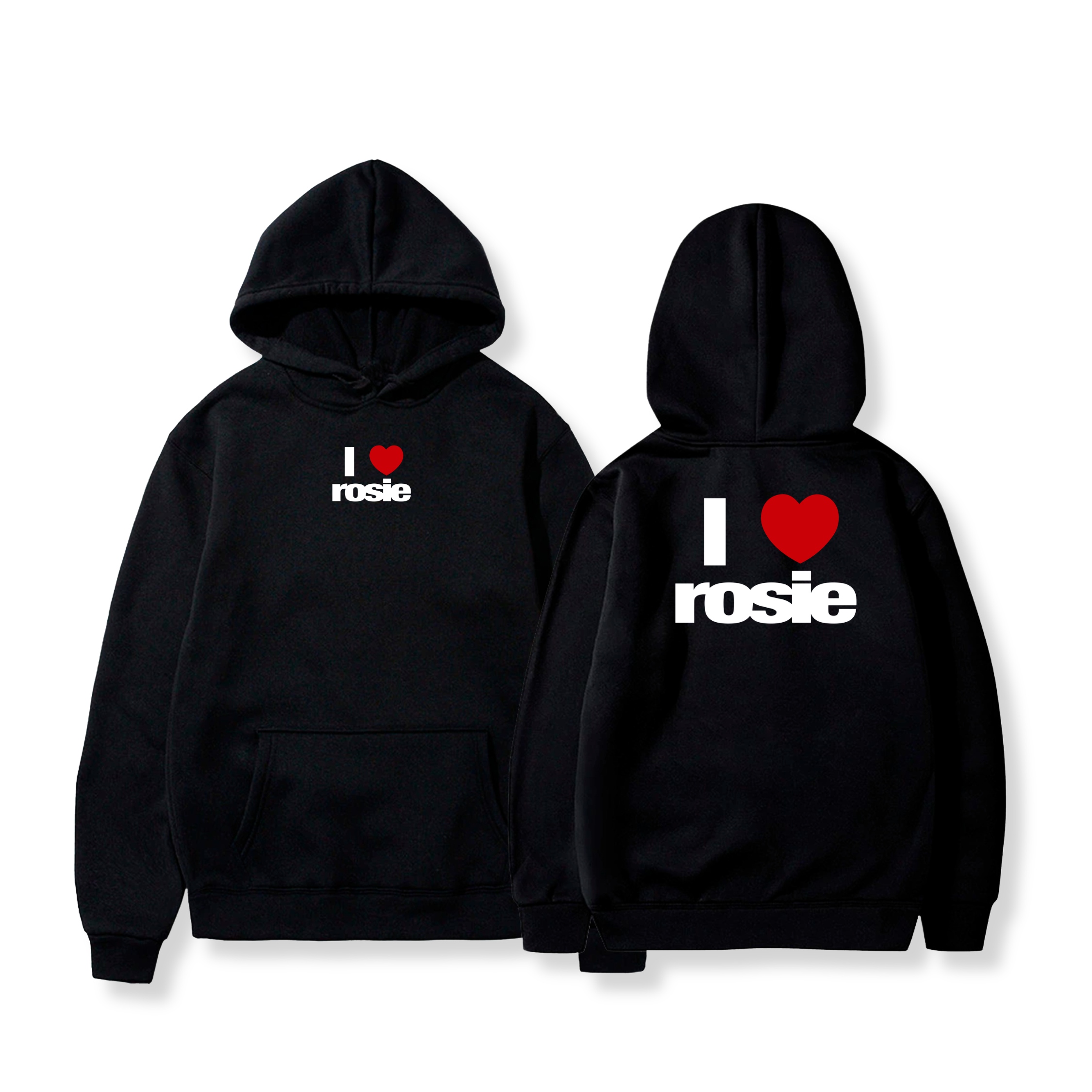 Hoodie I Love Rosie  4 - Rosé