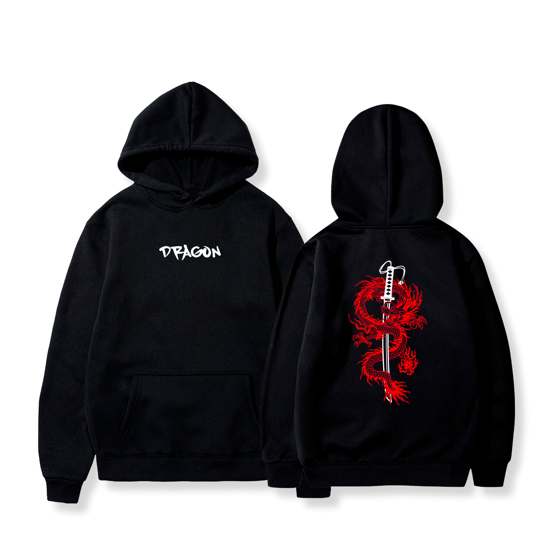 Hoodie Samurai Dragon 4 - Manga Originals