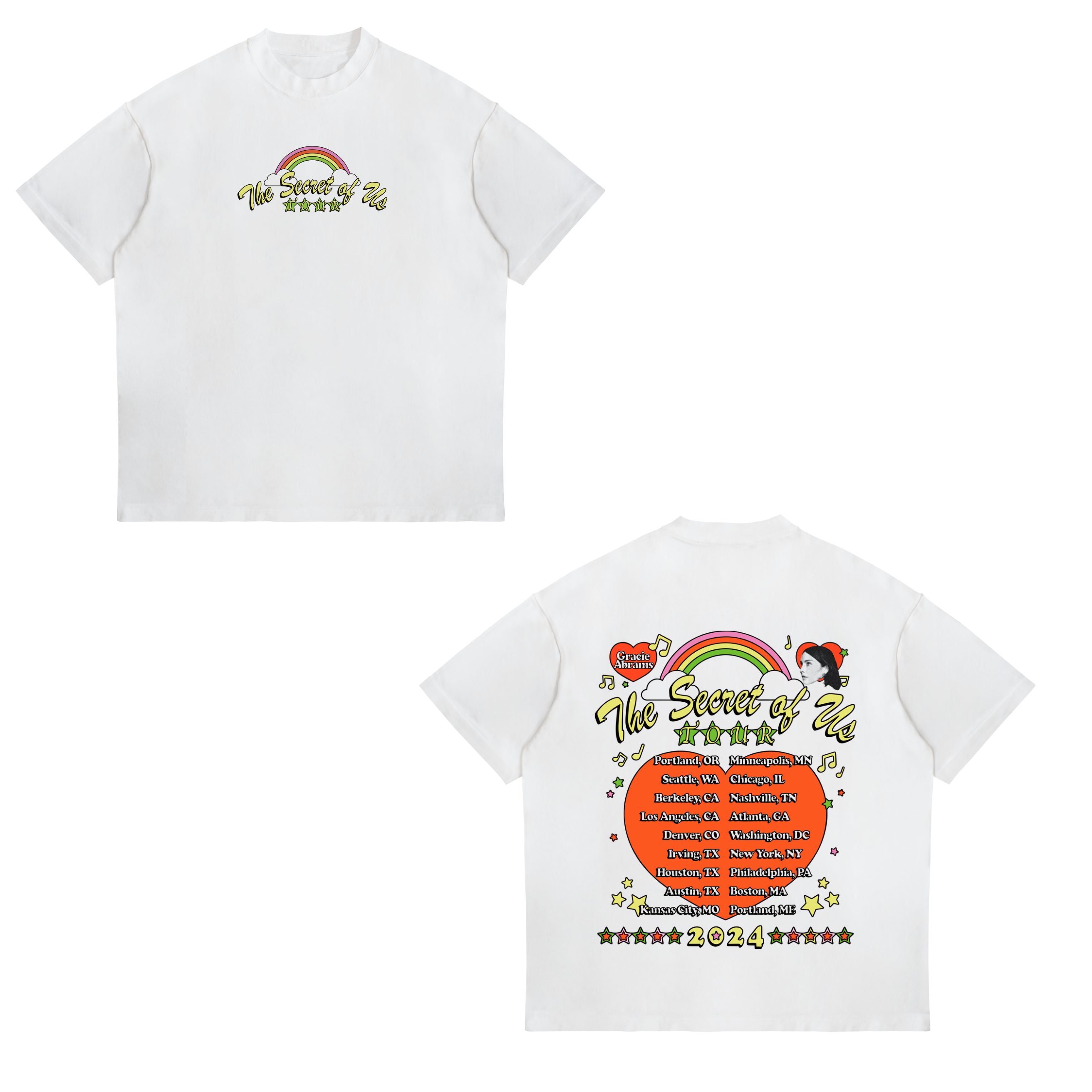 Camisa The Secret of Us tour  8 - Gracie Abrams