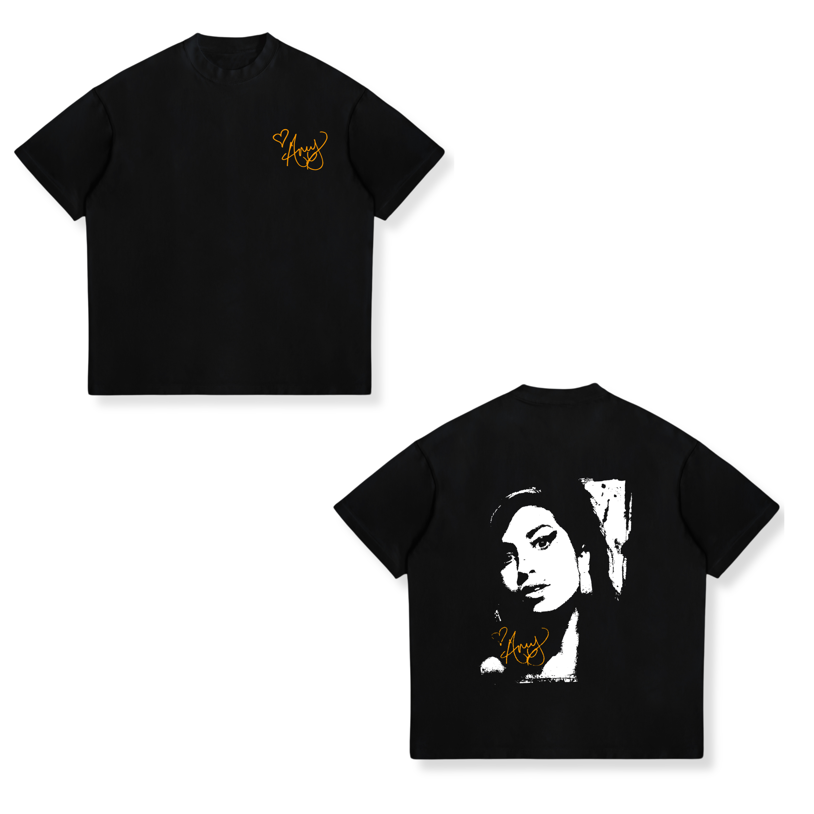 Camisa Black & White Diva Portrait 8 - Amy Winehouse
