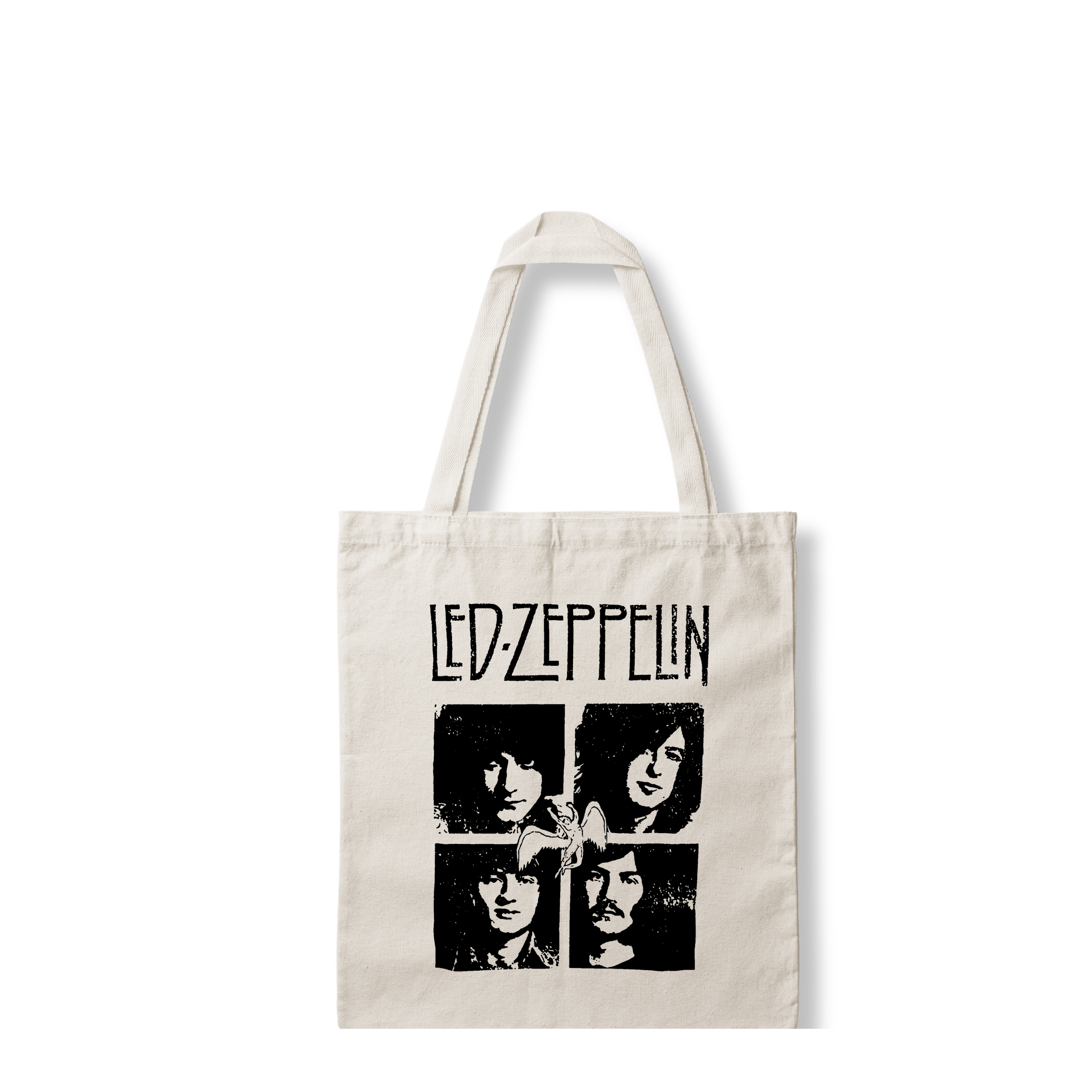 Tote bag Jimmy Page, John Paul Jones, Robert Plant, y John Bonham 2 - Led Zeppelin