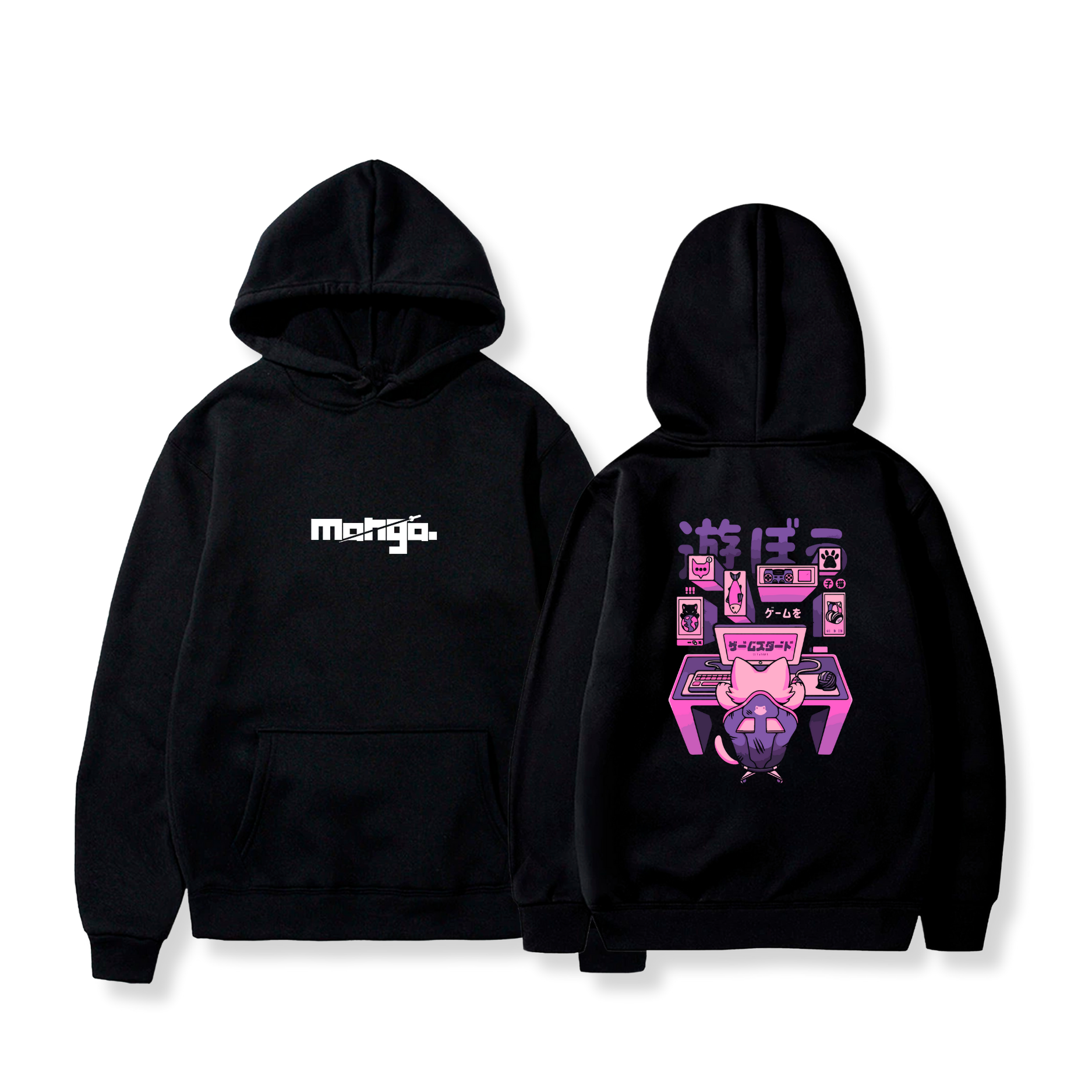 Hoodie Video Game Cat 47 - Manga Originals