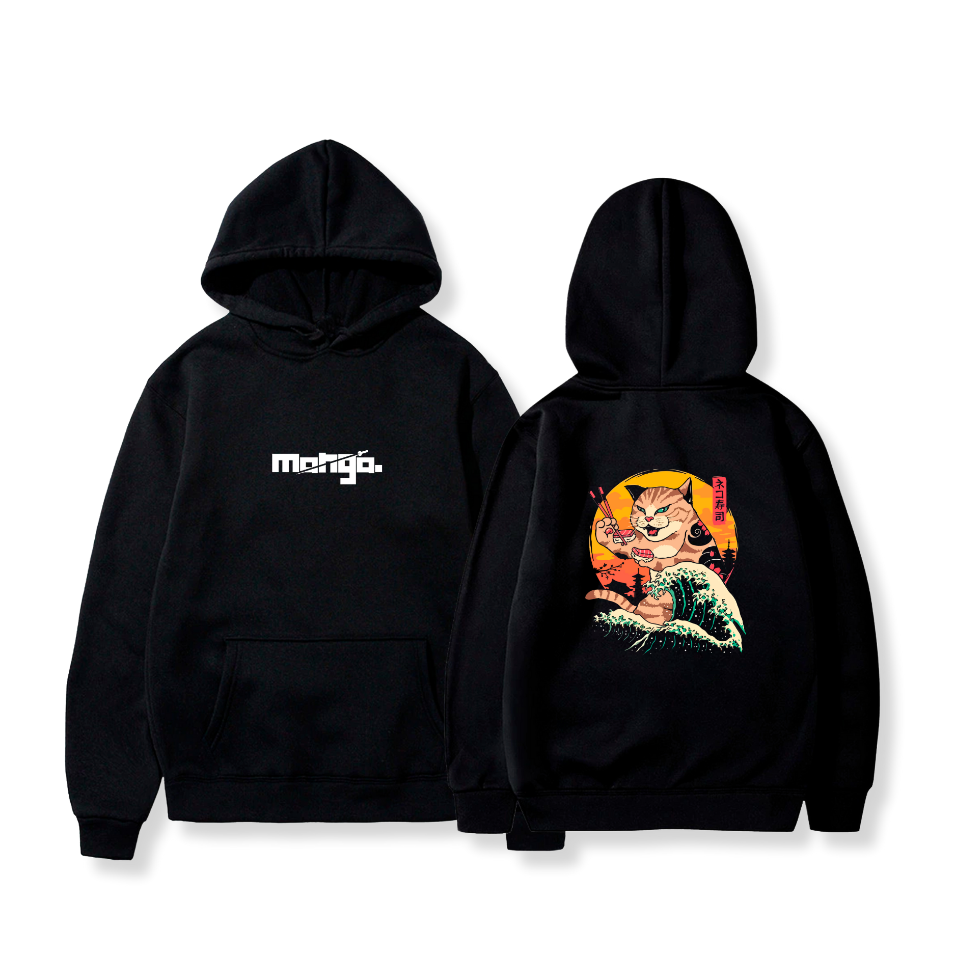 Hoodie Wave Cat 49 - Manga Originals