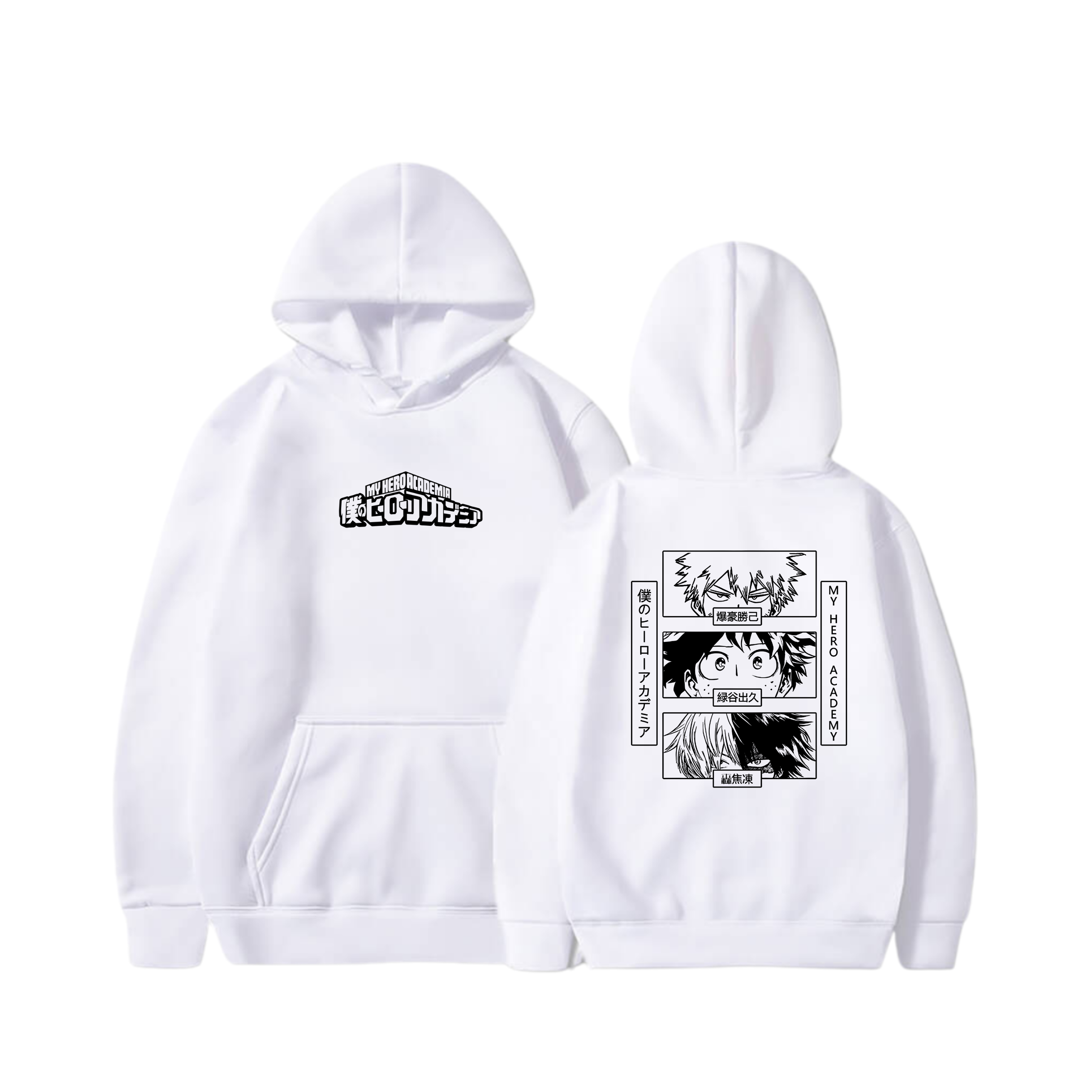Hoodie  Izuku Midoriya, Shoto Todoroki, Katsuki Bakugo 20 - My Hero Academia