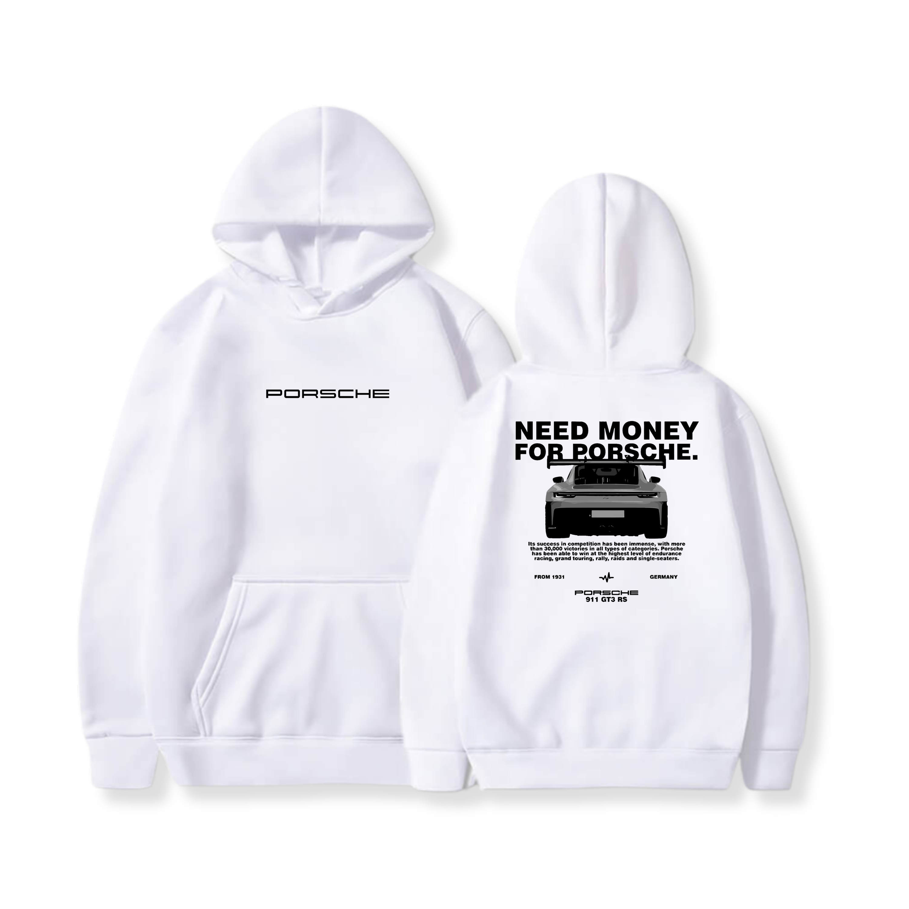 Hoodie Need Money For Porsche 12 - Porsche