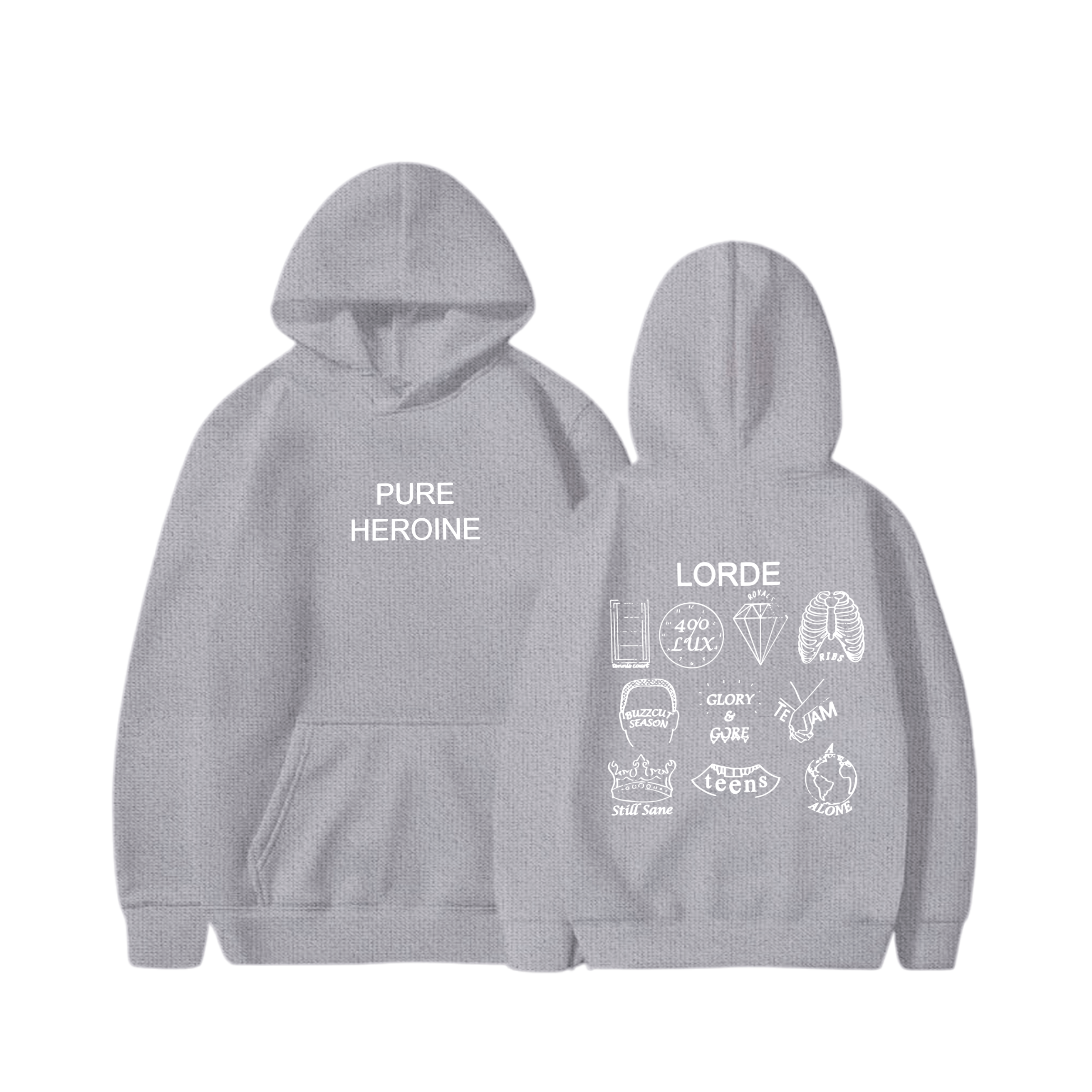 Hoodie Pure Heroine 10 - Lorde