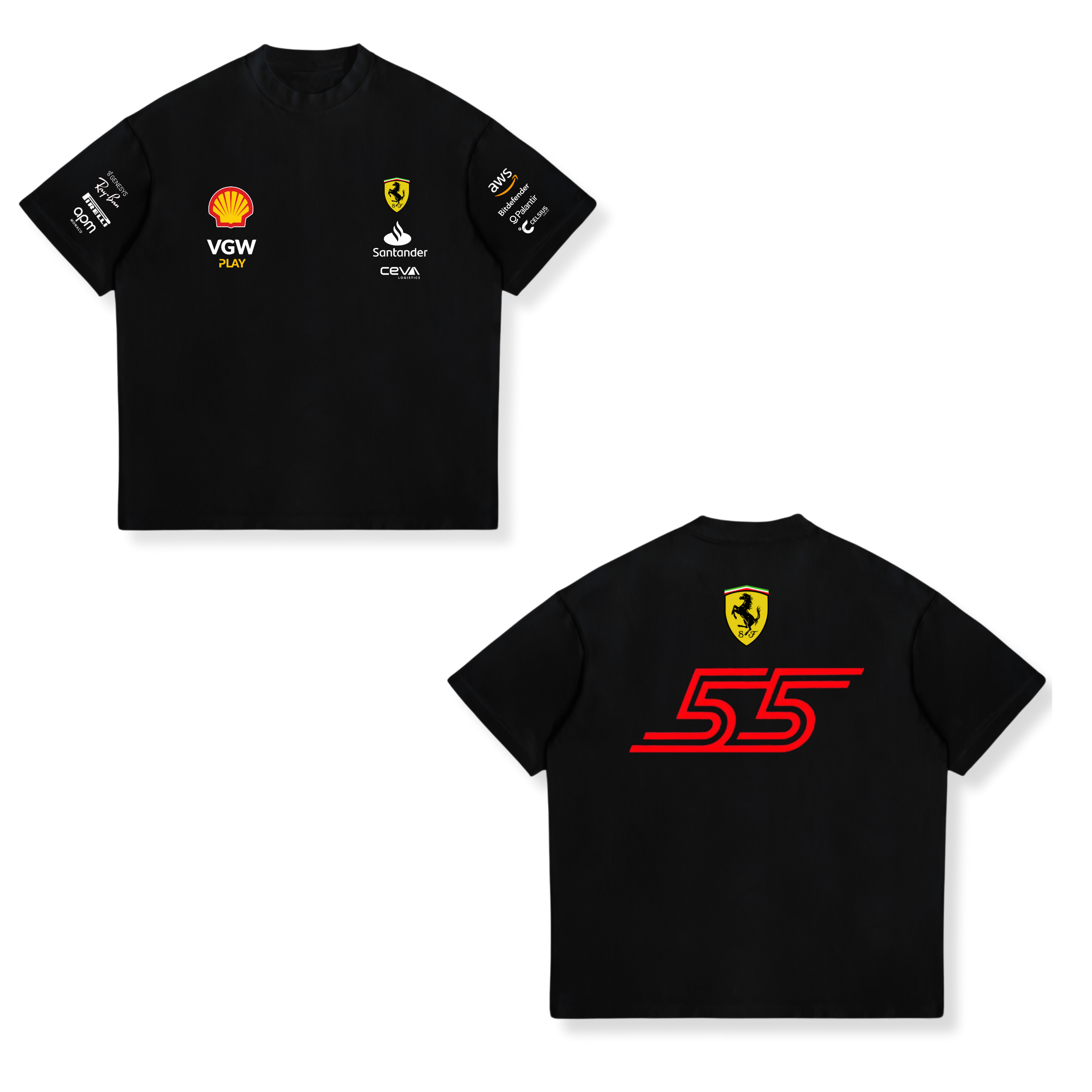 CAMISA CARLOS SAINZ X SCUDERIA FERRARI F1 TEAM 2024 VERSION PILOTO