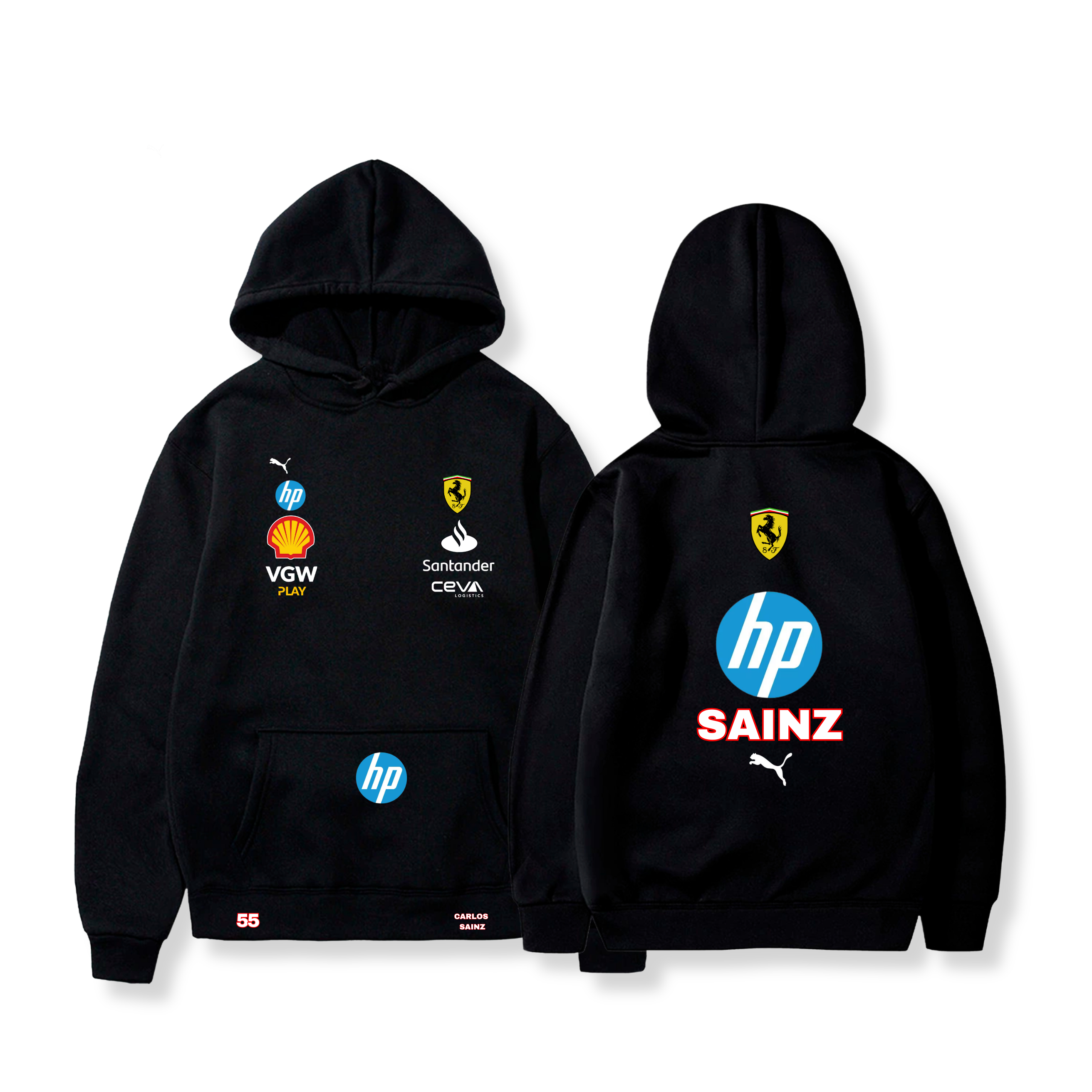 HOODIE CARLOS SAINZ X SCUDERIA FERRARI F1 TEAM 2024 VERSIÓN PILOTO