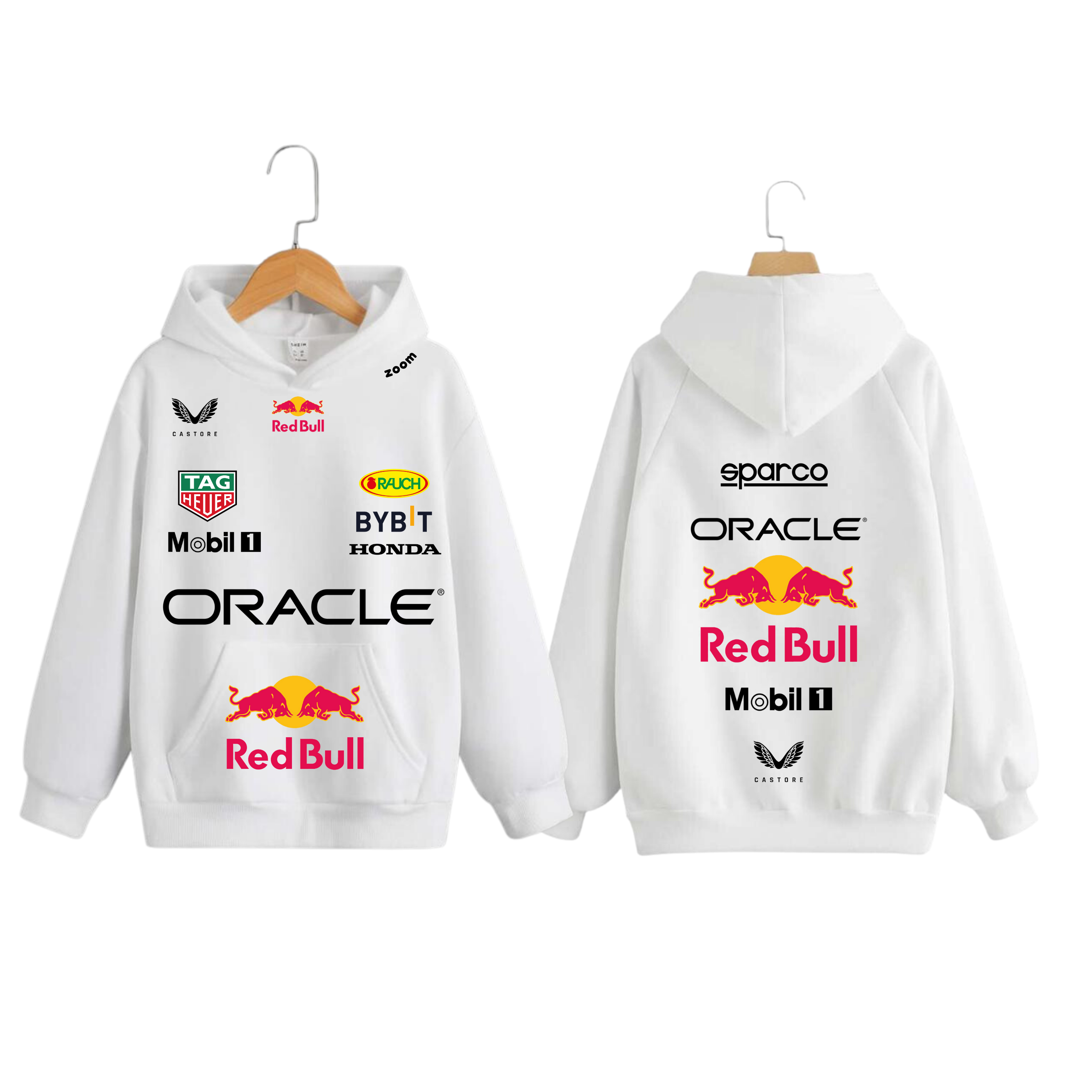 HOODIE ORACLE WHITE BULL RACING F1 TEAM 2024 EDICIÓN AFICIONADO / LAS VEGAS