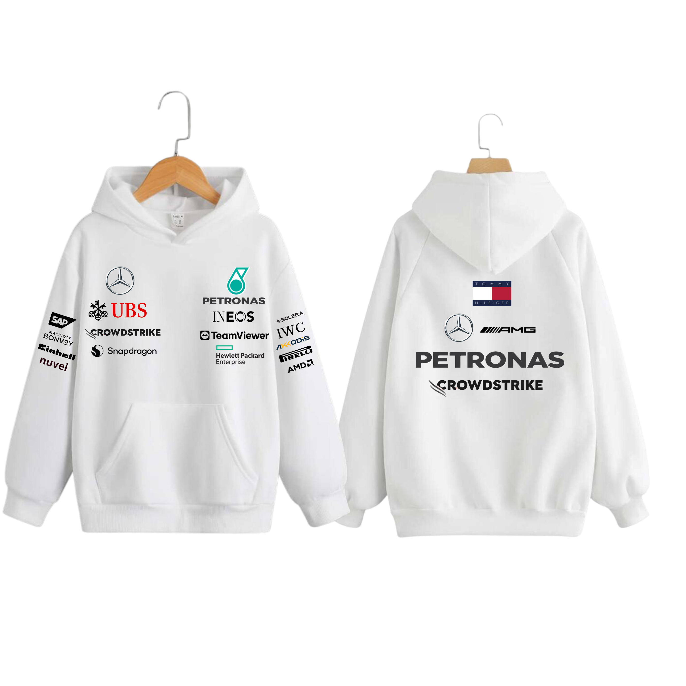 HOODIE MERCEDES AMG PETRONAS F1 TEAM 2024 EDICIÓN AFICIONADO