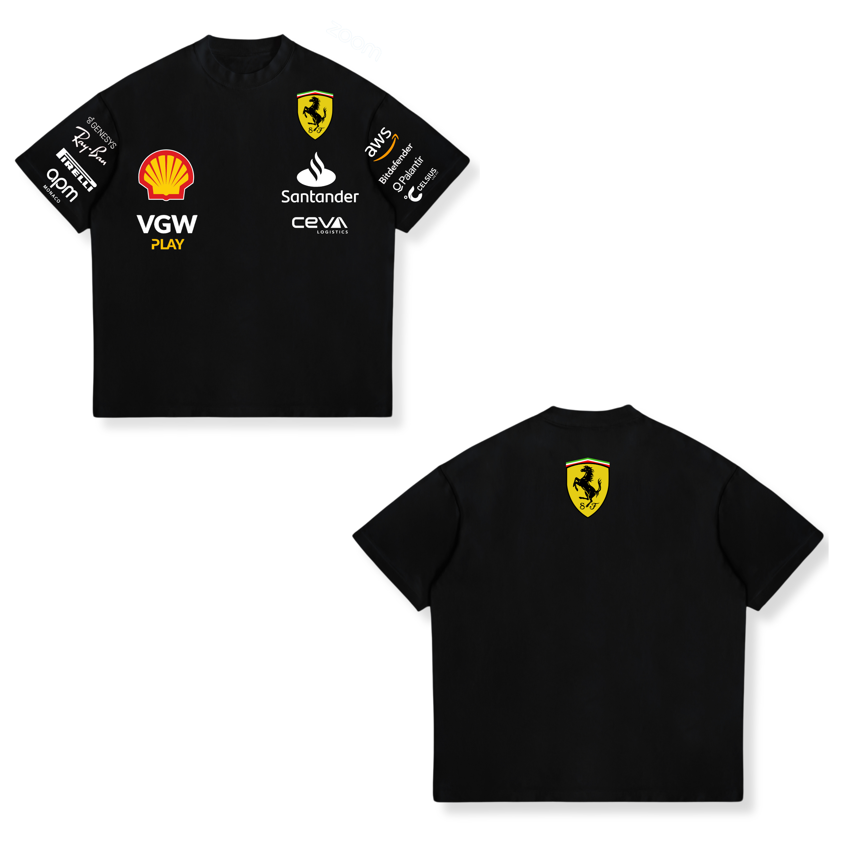 CAMISA SCUDERIA FERRARI F1 TEAM 2024 VERSION AFICIONADO