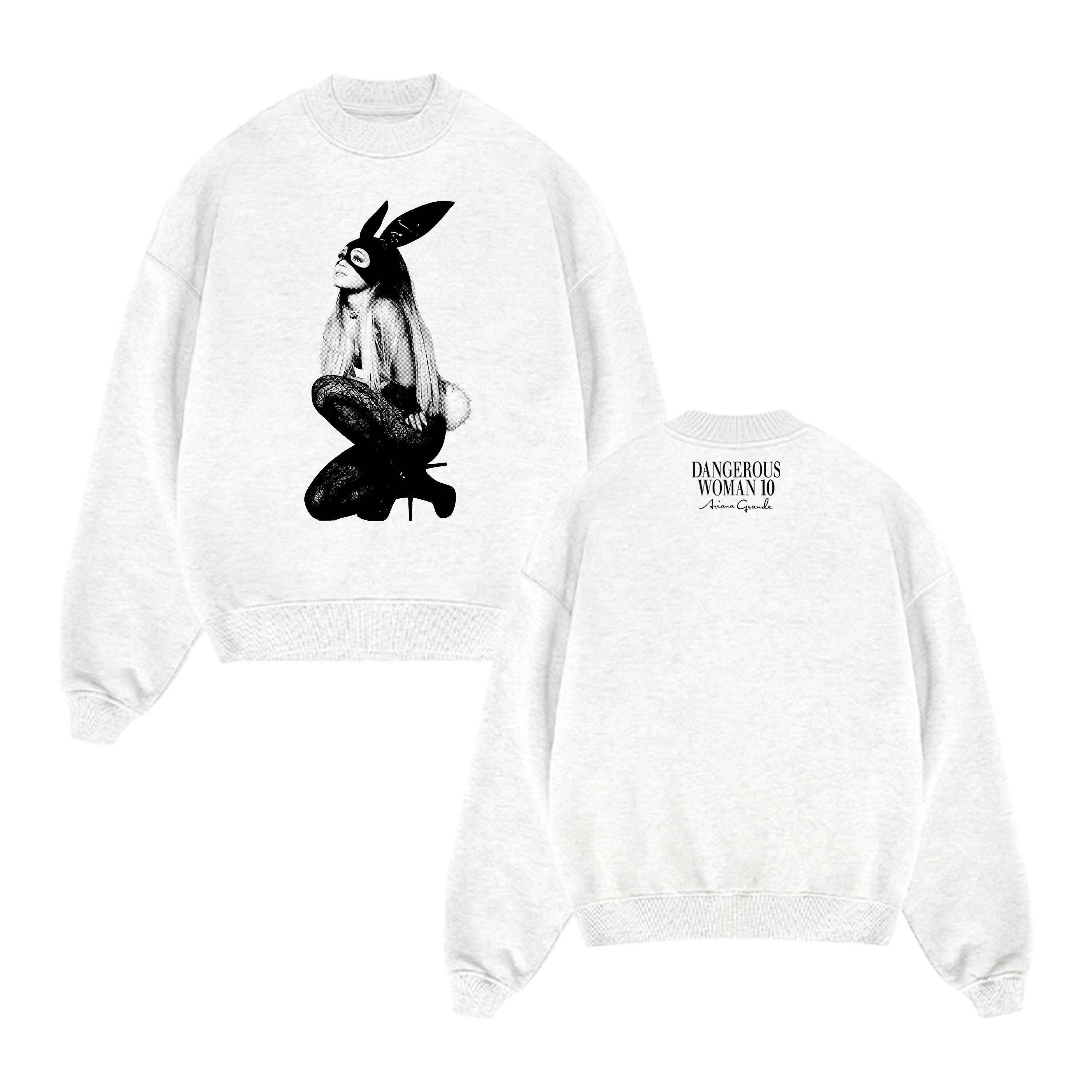 Crewneck dangerous woman 10th anniversary 3 - Ariana Grande